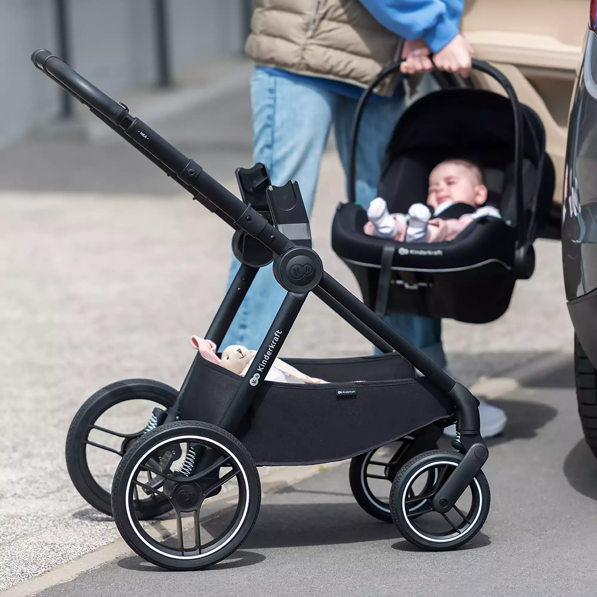 Kinderwagen Komplettsets, Kinderkraft, Schwarz – Produktansicht