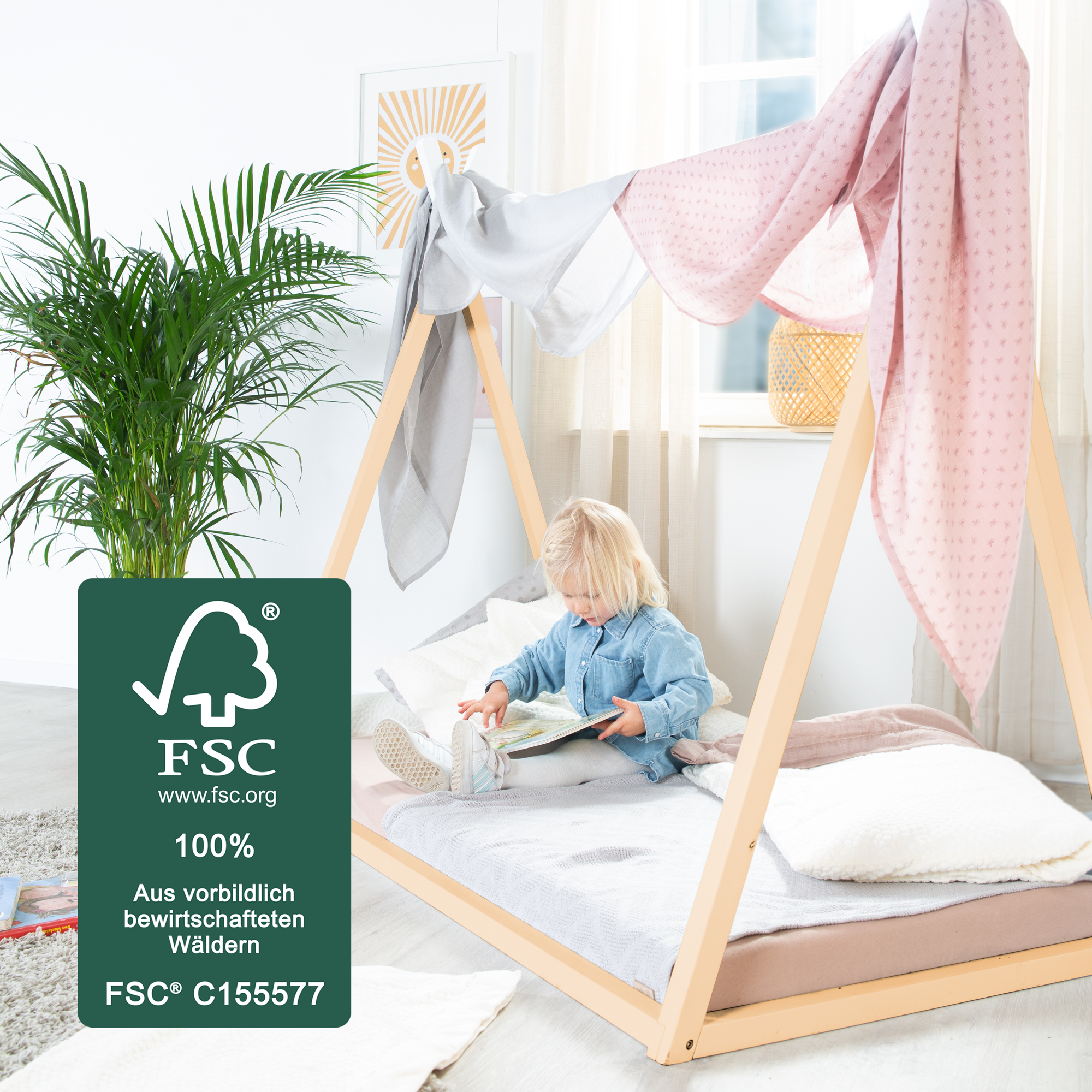 Hausbett, roba, Beige – Produktansicht