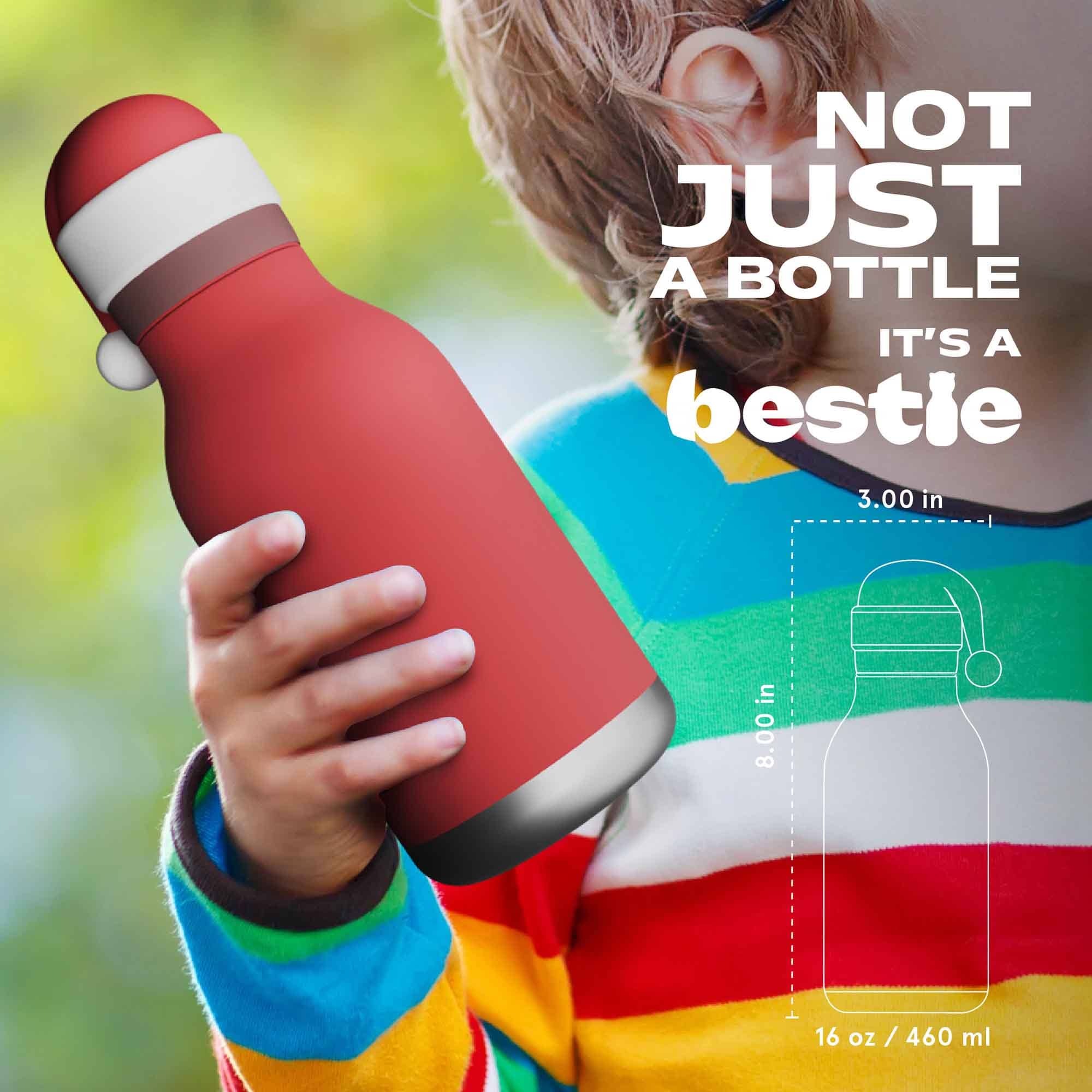 Thermoflaschen, ASOBU, Rot – Besonderheit: Edelstahlflasche mit abnehmbarem, sammelbarem Silikonkopf