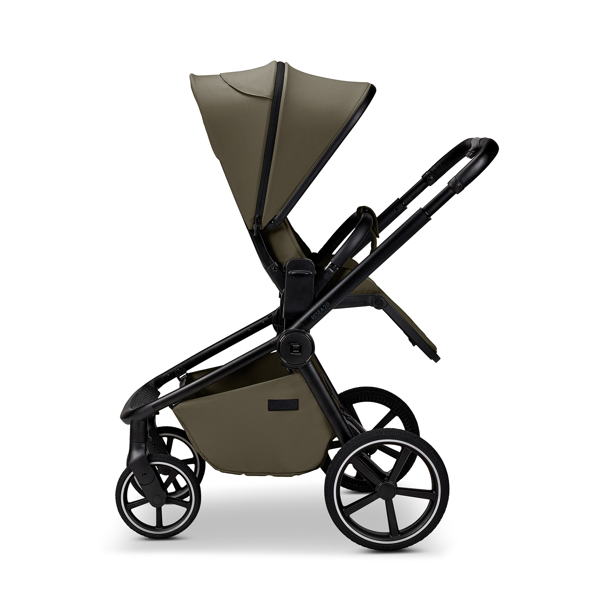 Kombi-Kinderwagen, MOON, Grün – Produktansicht