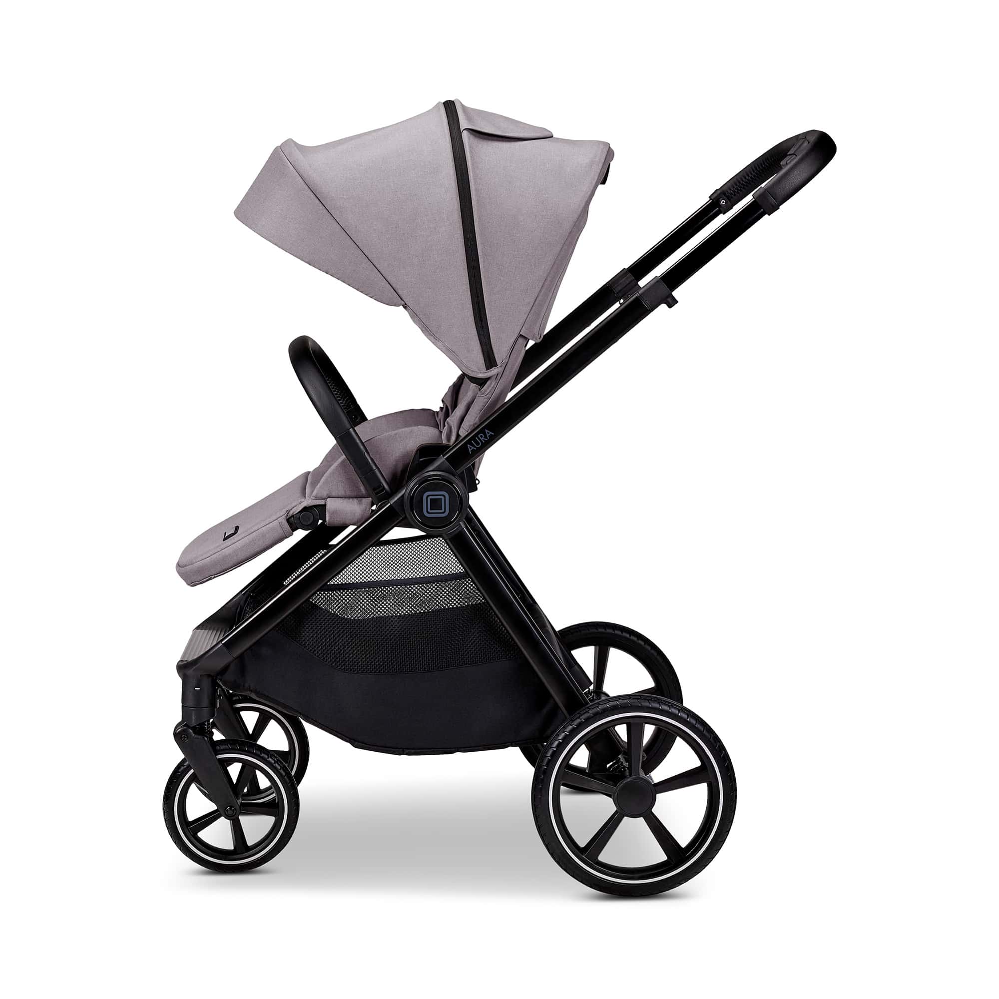 Kombi-Kinderwagen, MOON, Grau – Produktansicht