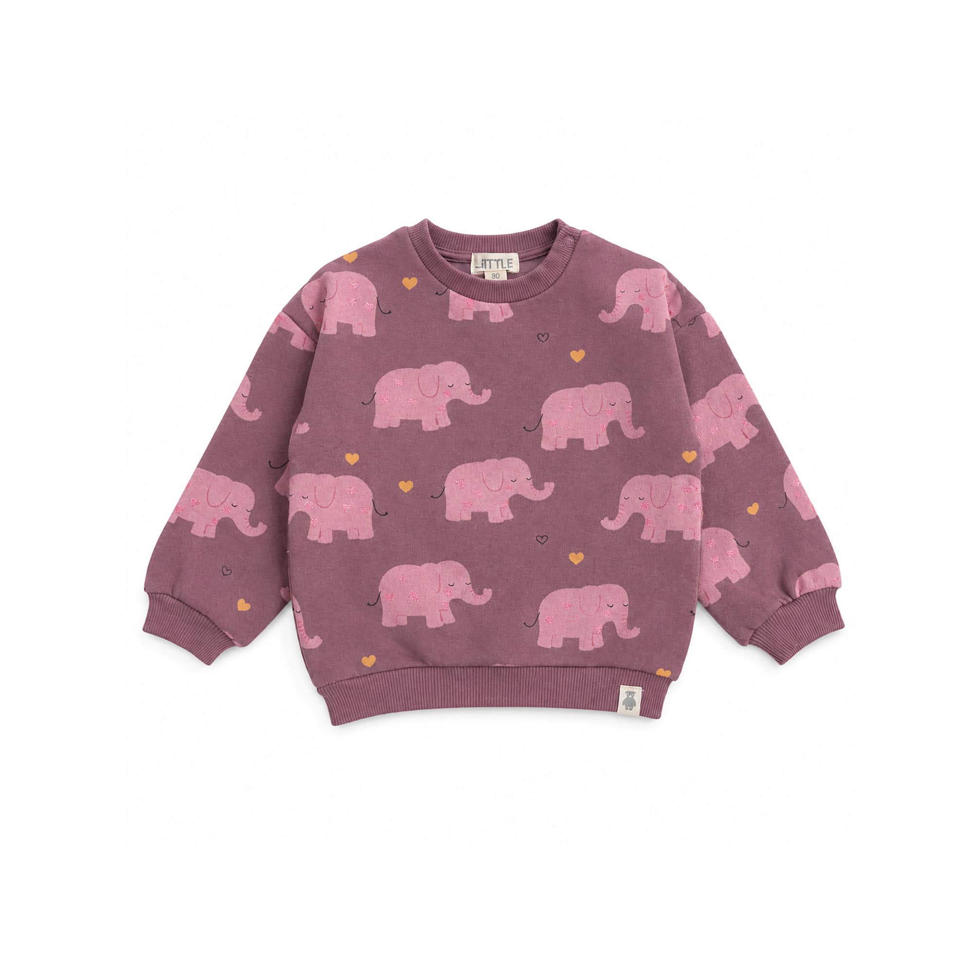 Pullover & Sweatshirts, LITTLE, Lila – Besonderheit: aus 80% Baumwolle 