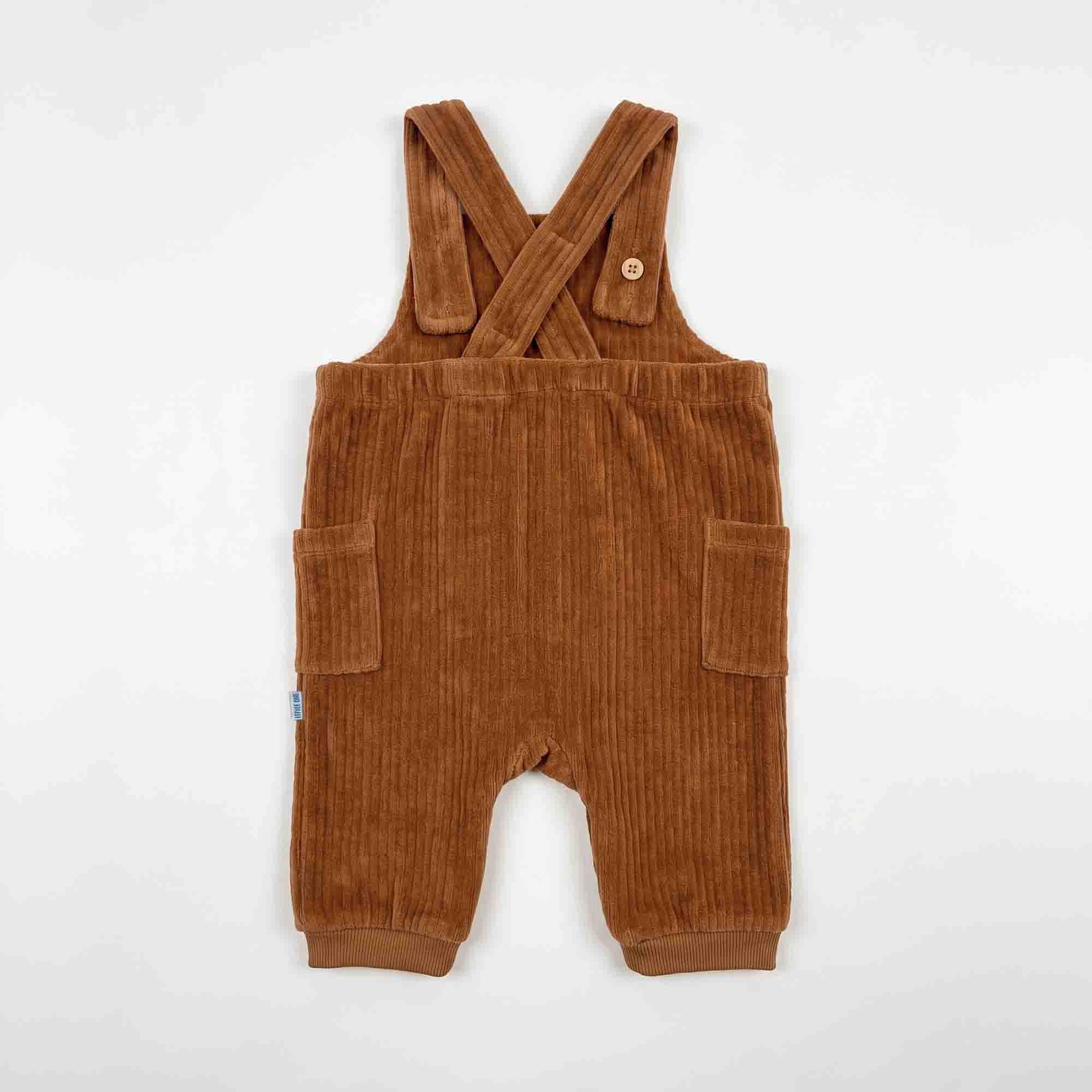 Latzhosen, LITTLE ONE, Braun – Produktansicht
