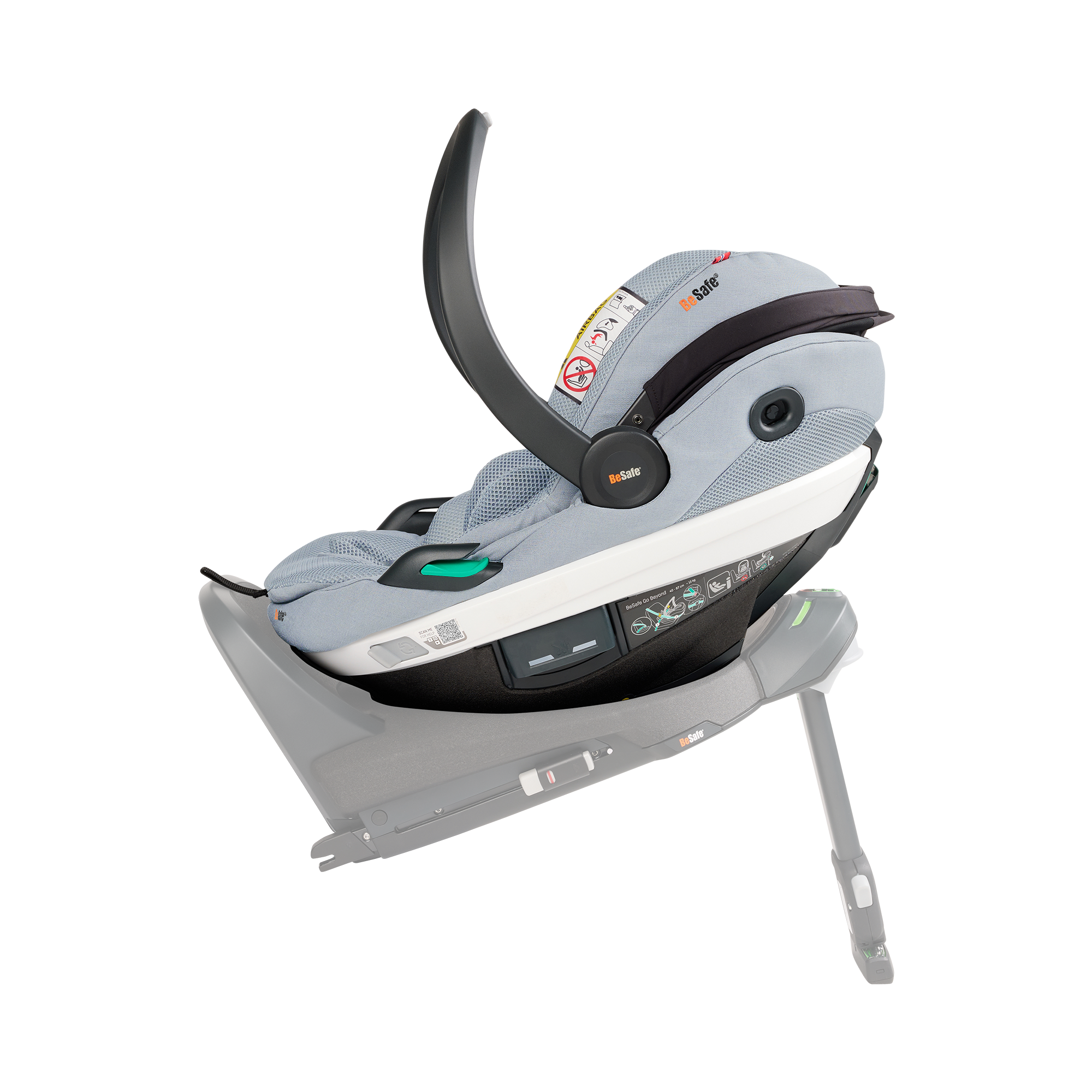 Babyschalen 0-13 kg, Gruppe 0+, BeSafe, Schwarz – Produktansicht