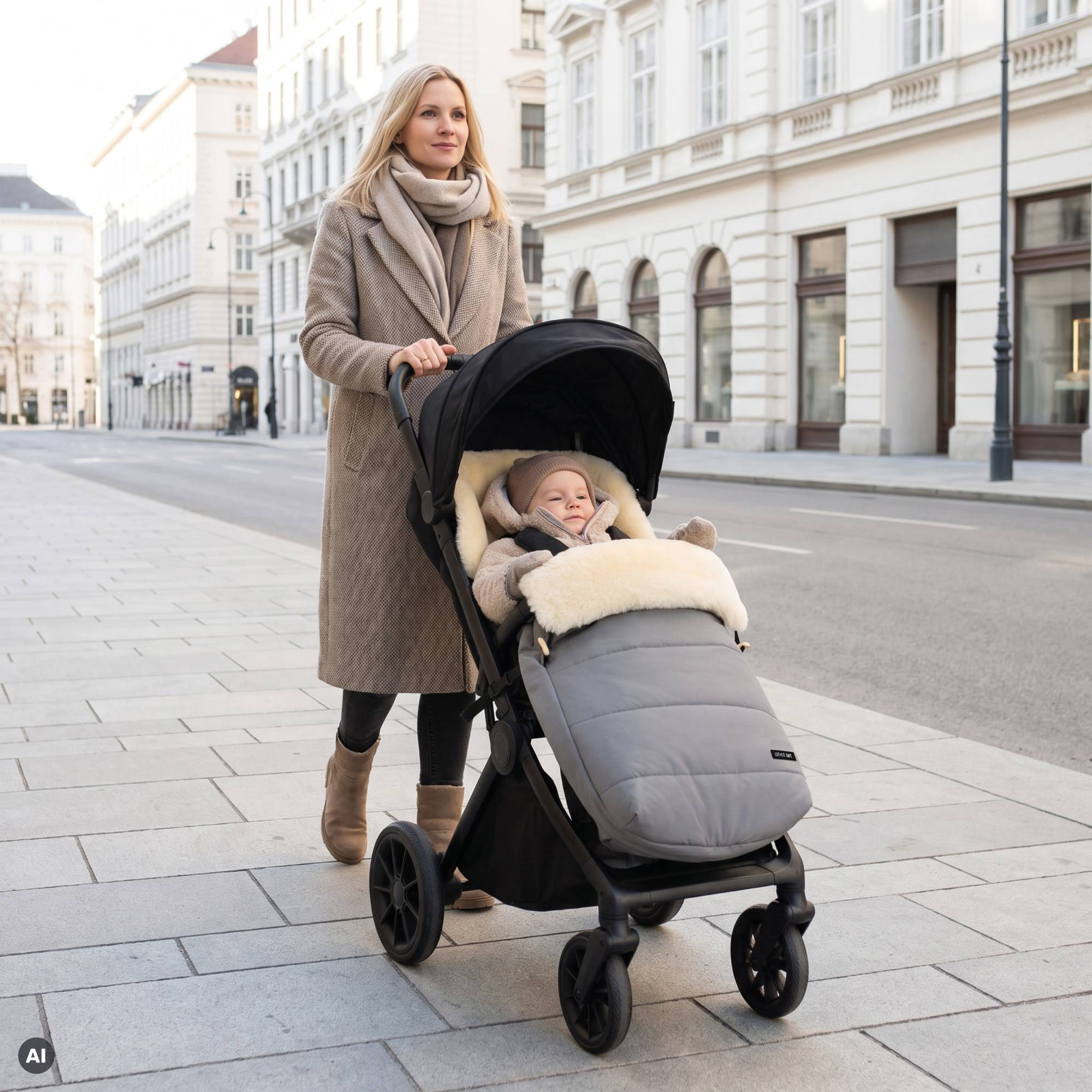 Fußsäcke & Decken, LITTLE ONE, Grau – Produktansicht