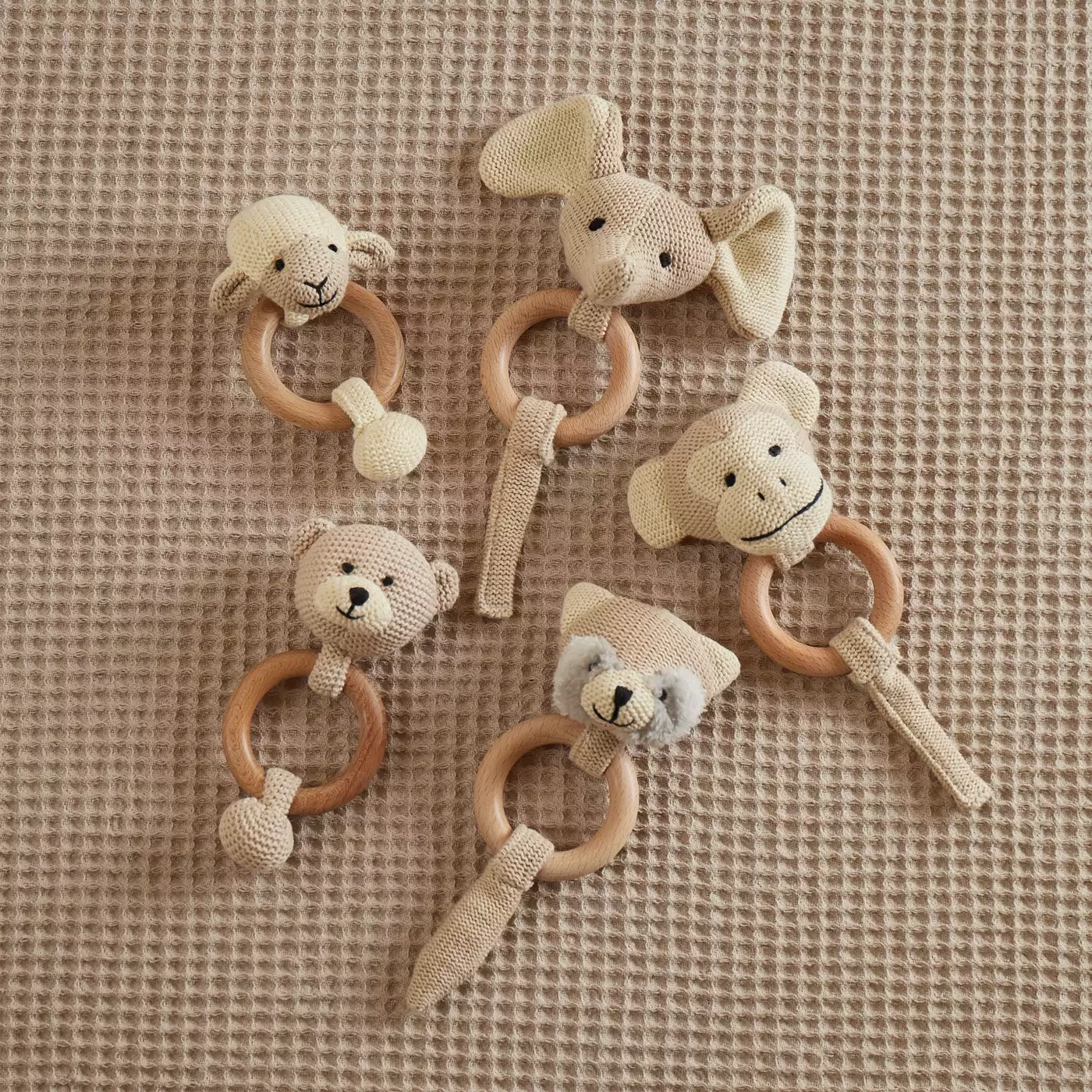 Rasseln & Greiflinge, bieco, Beige – Produktansicht