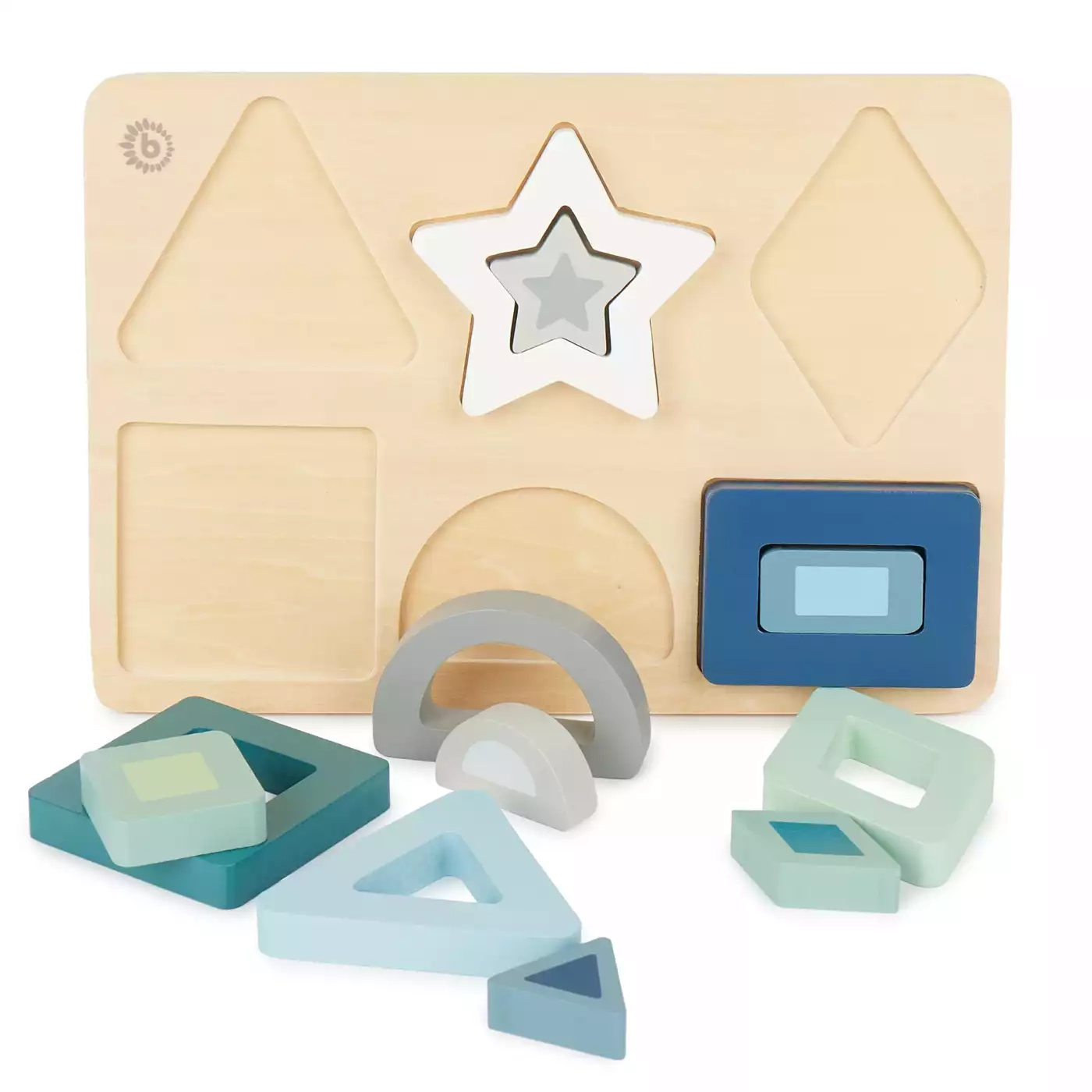 Holzpuzzle, bieco, Braun – Produktansicht