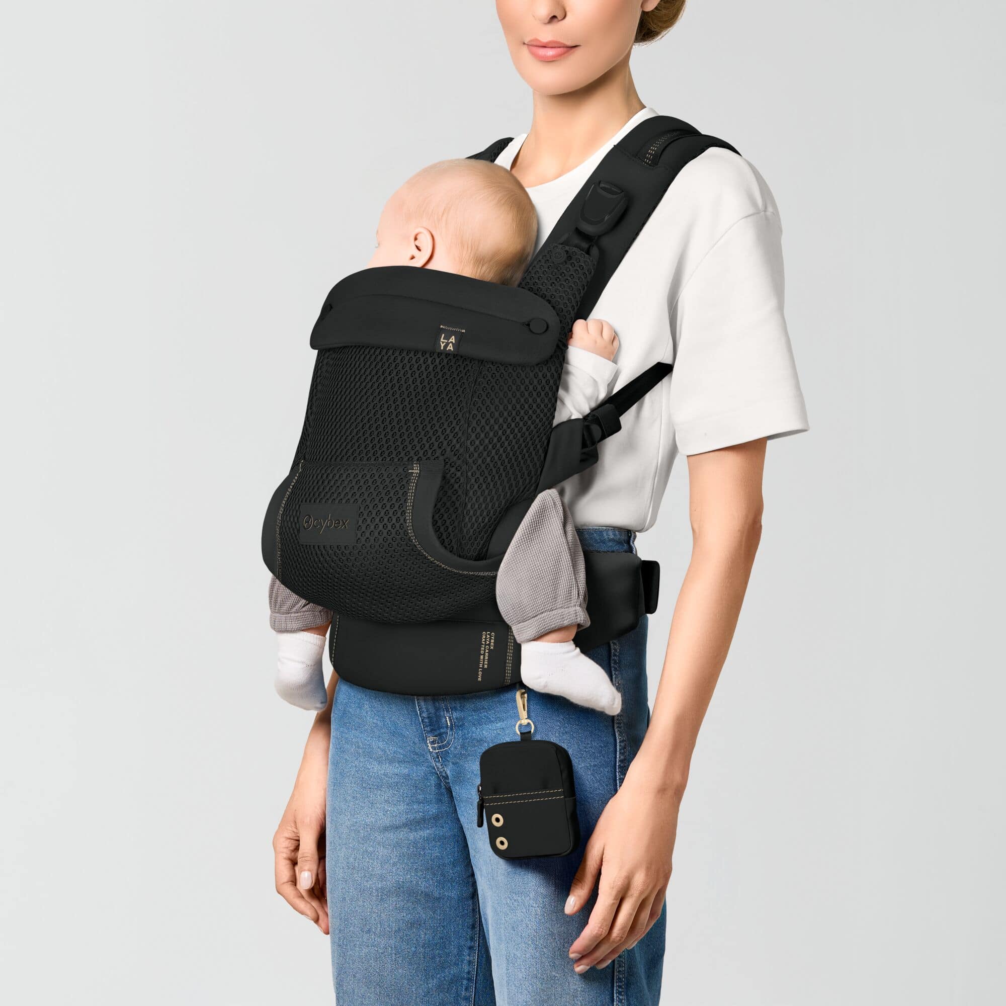 Babytragen Mesh, cybex, Schwarz – Produktansicht