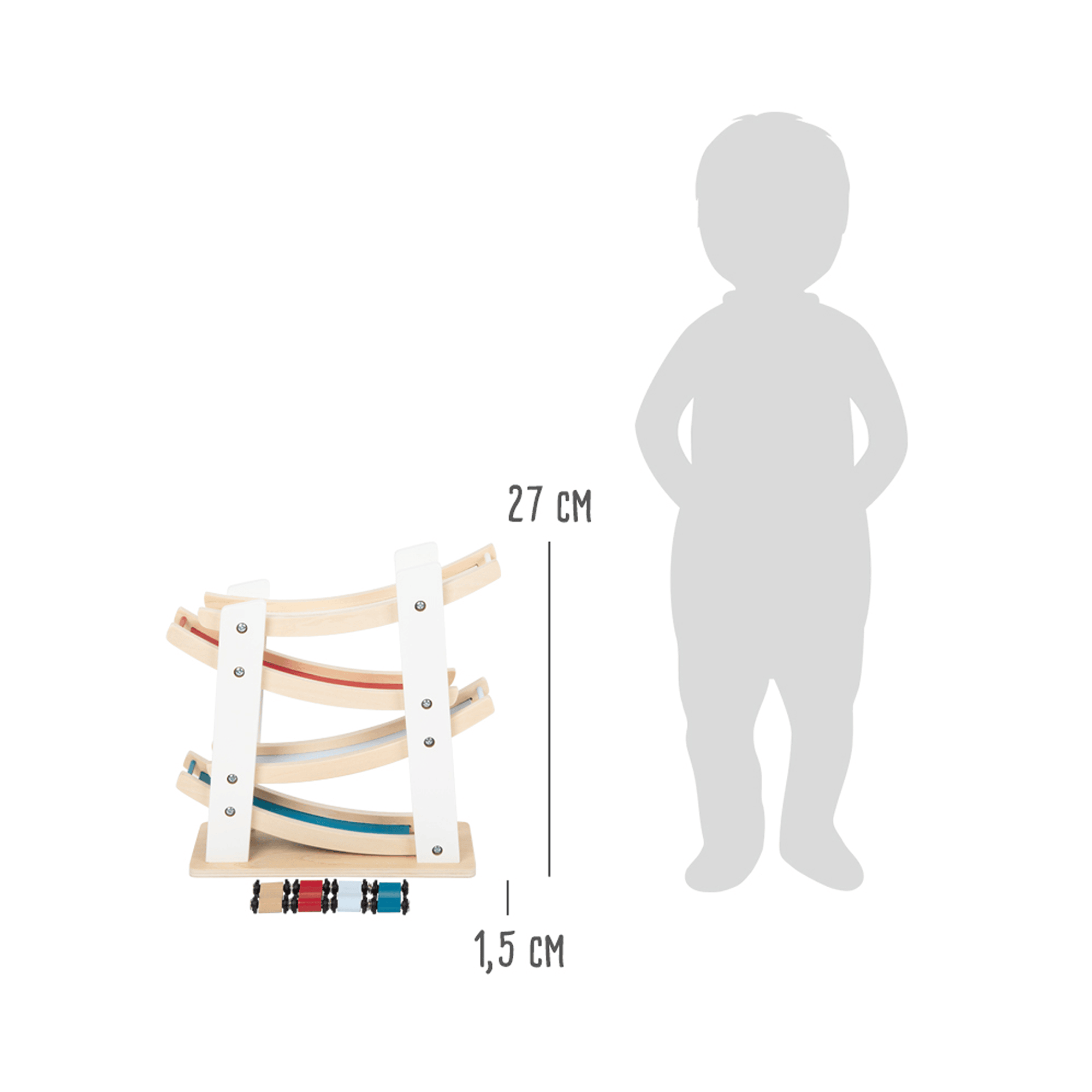 Kugelbahn, small foot, Mehrfarbig – Produktansicht