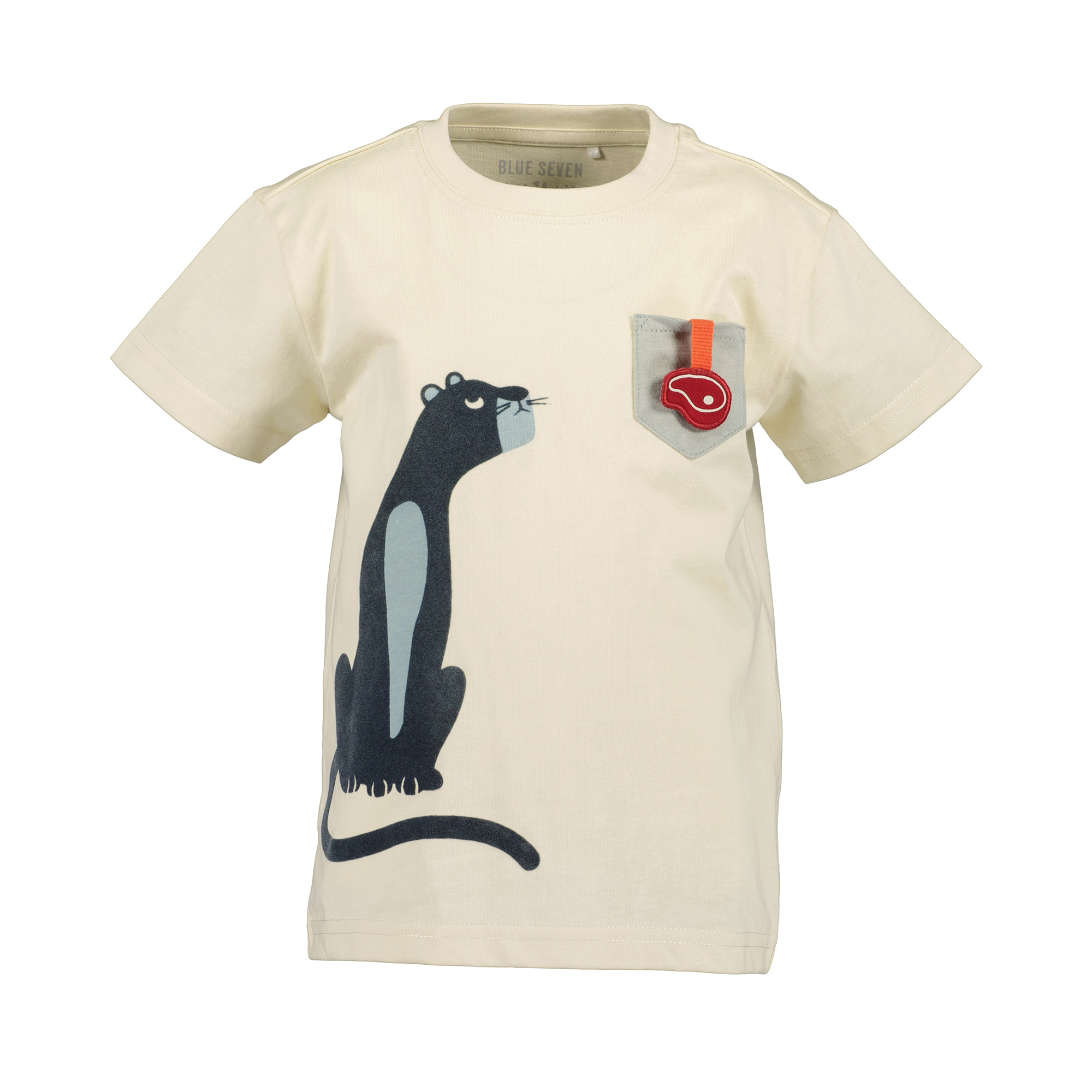 Kurzarmshirts, blue seven, Beige – Produktansicht