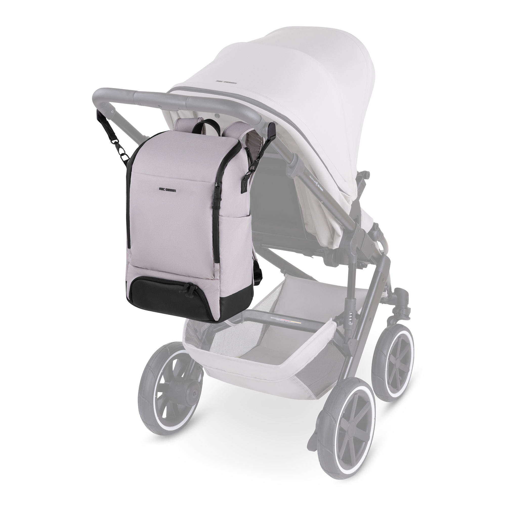 Wickelrucksäcke, ABC DESIGN, Grau – Produktansicht