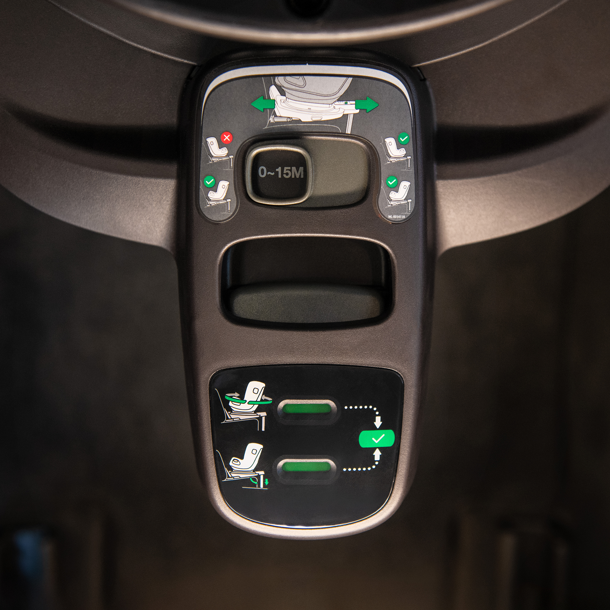 Isofix Stationen, nuna, Schwarz – Produktansicht