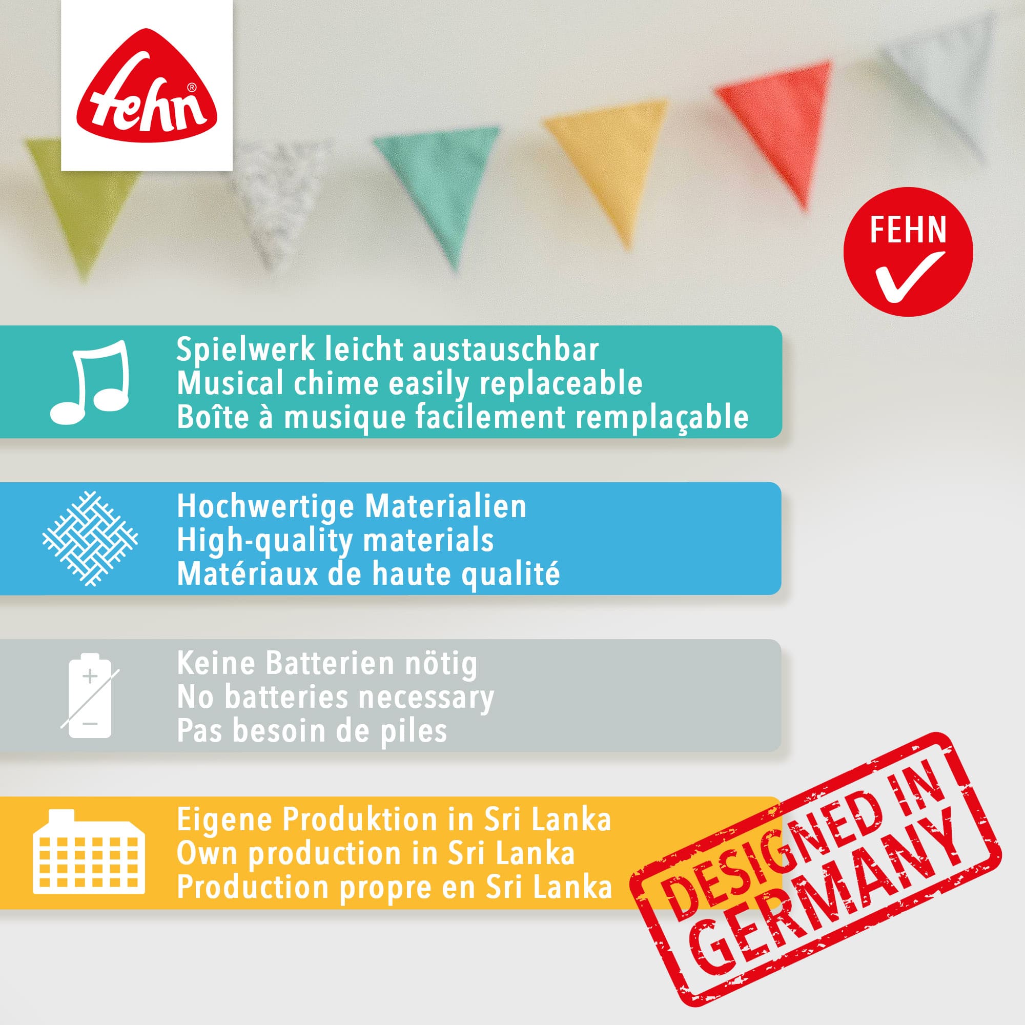 Spieluhren, fehn, Mehrfarbig – Produktansicht