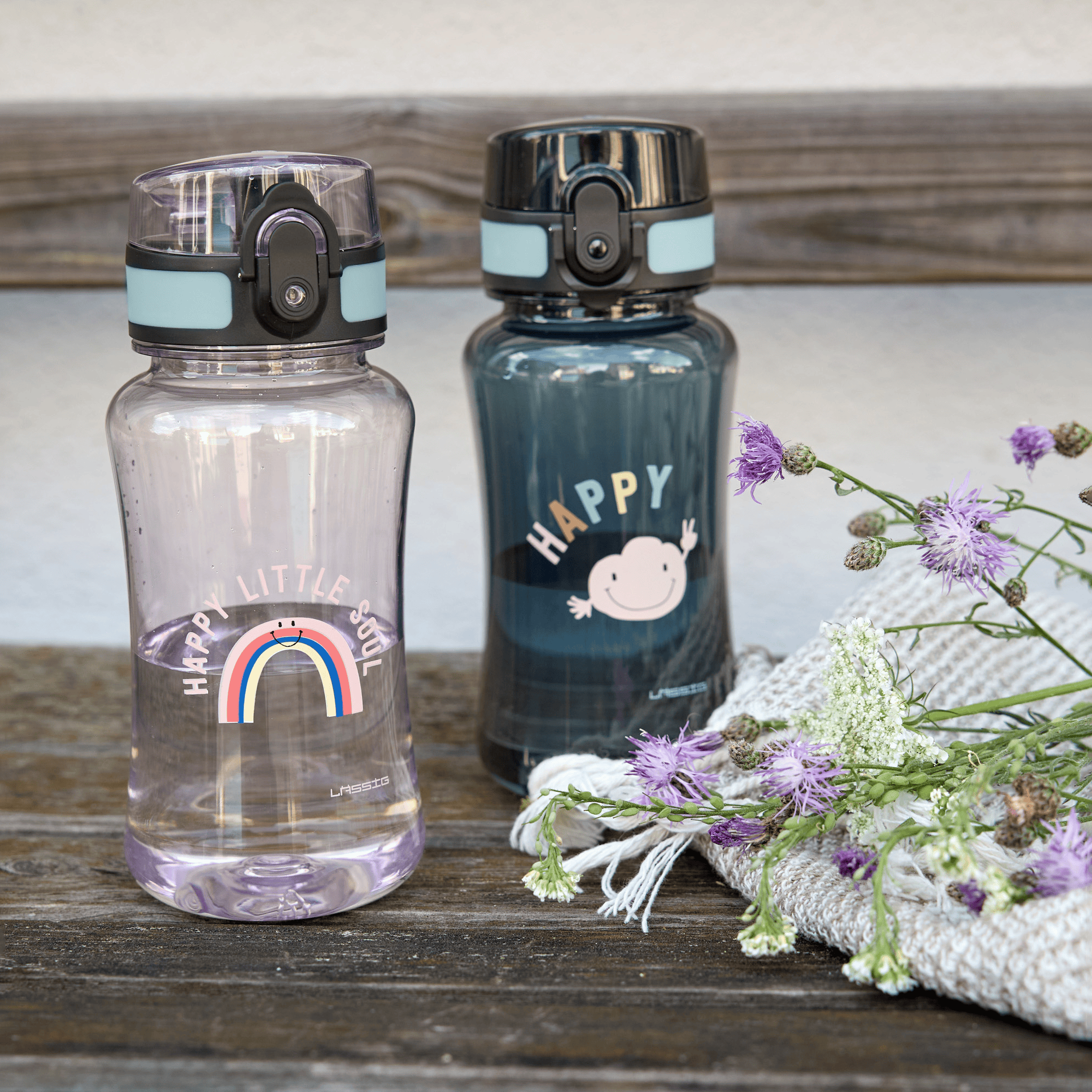 Trinkflaschen, LÄSSIG, Lila – Produktansicht