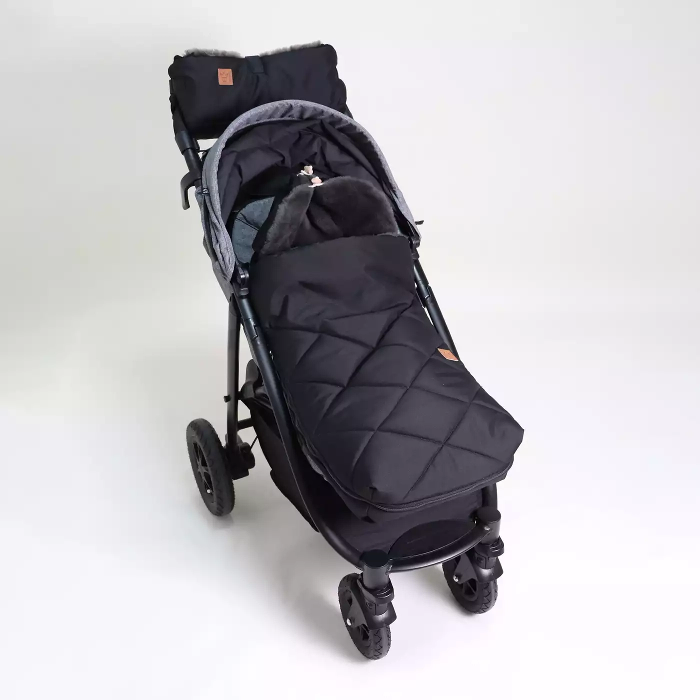 Fußsäcke & Decken, KAISER, Schwarz – Produktansicht