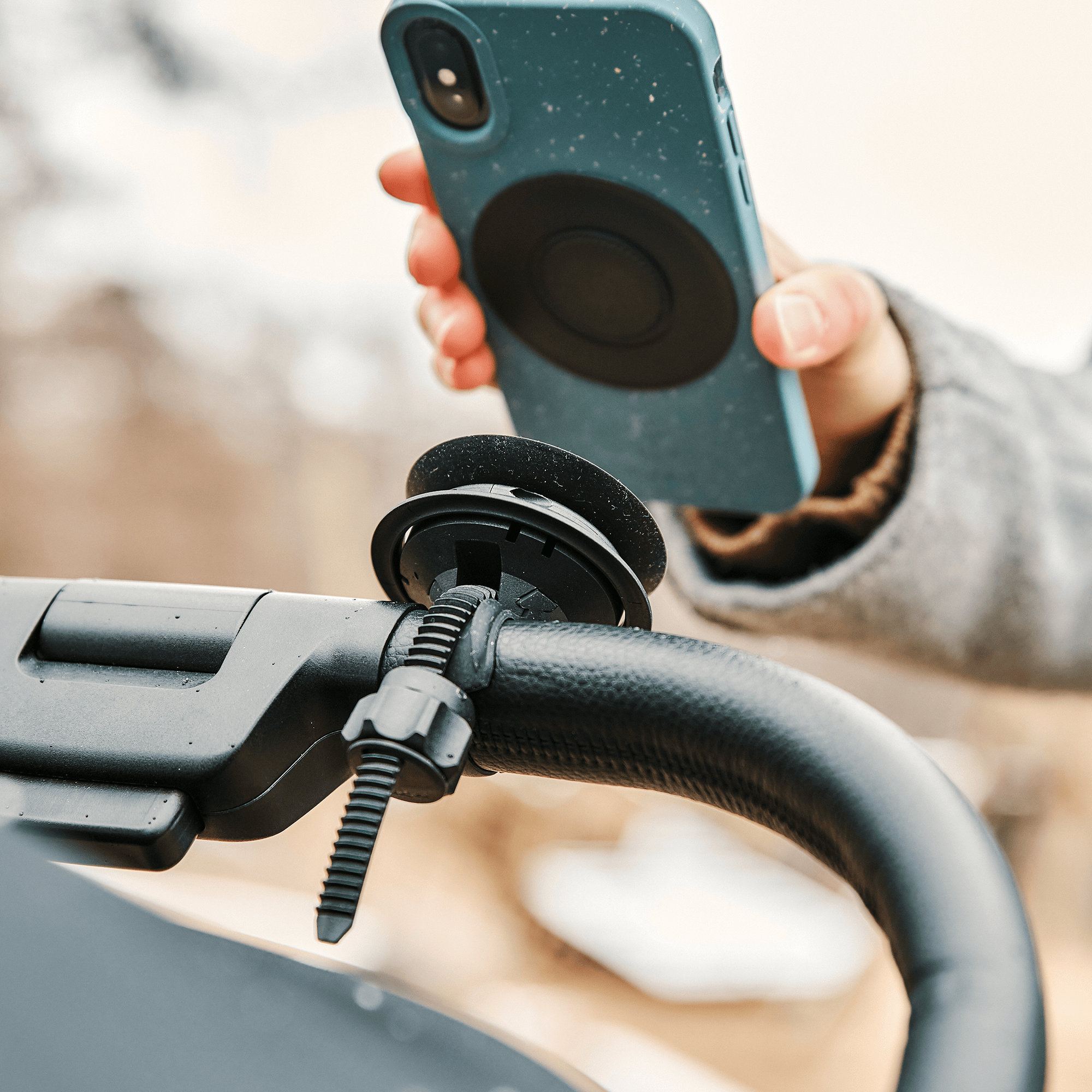 Kinderwagen Zubehör, FIDLOCK, Schwarz – Besonderheit: Smartphone-Halterung für den Fahrradlenker, Scooter oder Kinderwagen