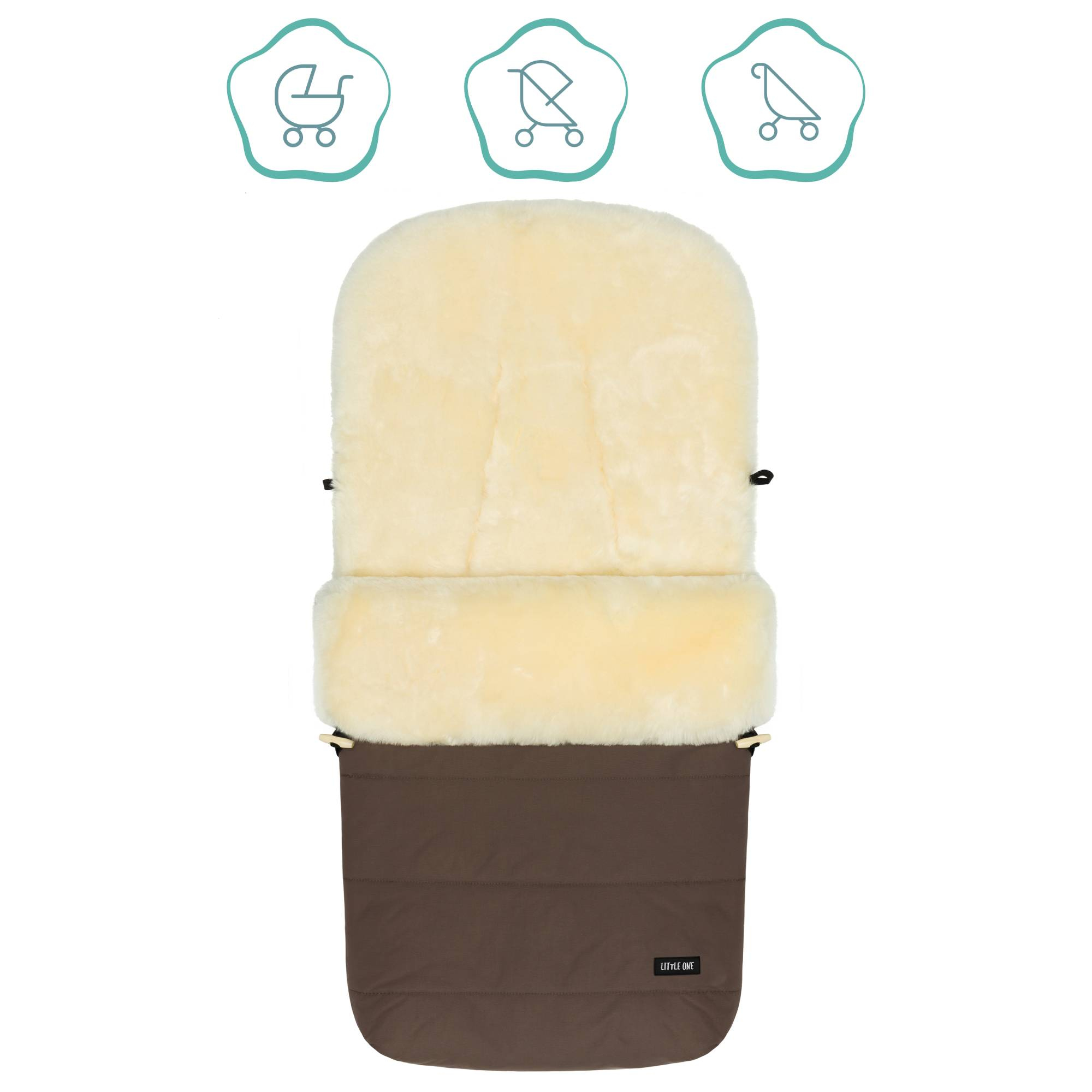 Fußsäcke & Decken, LITTLE ONE, Braun – Produktansicht