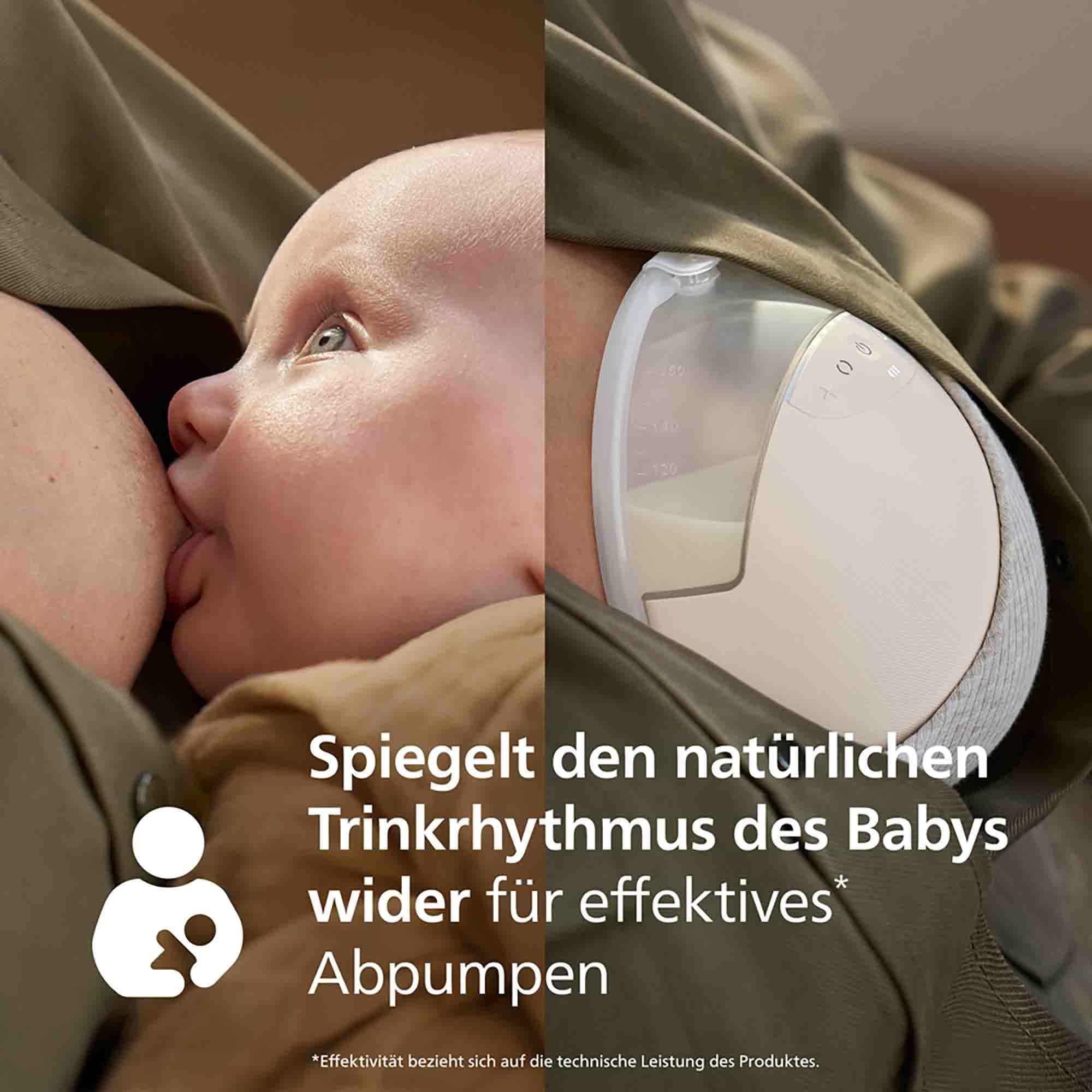 Hands Free Milchpumpen, PHILIPS AVENT, Weiß – Produktansicht