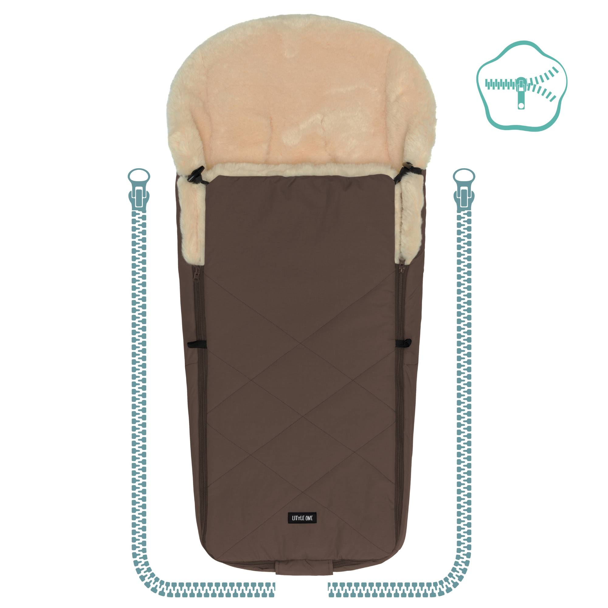 Fußsäcke & Decken, LITTLE ONE, Braun – Produktansicht