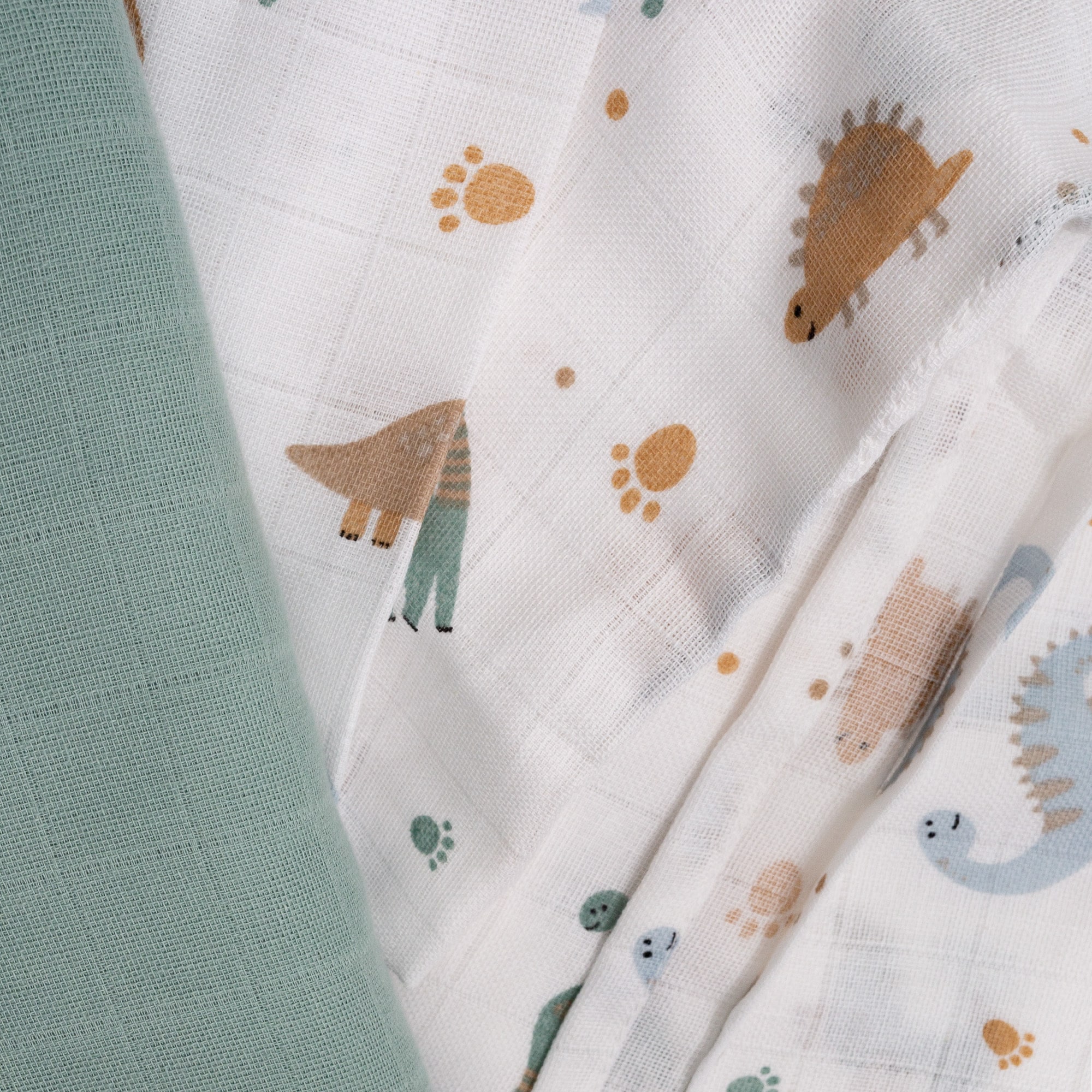 Pucktücher, LITTLE ONE, Grün – Besonderheit: praktisches 2er Pack