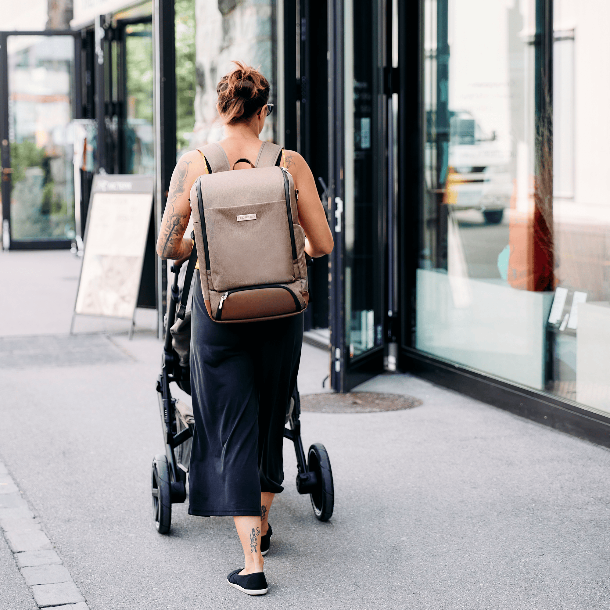 Wickelrucksäcke, ABC DESIGN, Beige – Produktansicht