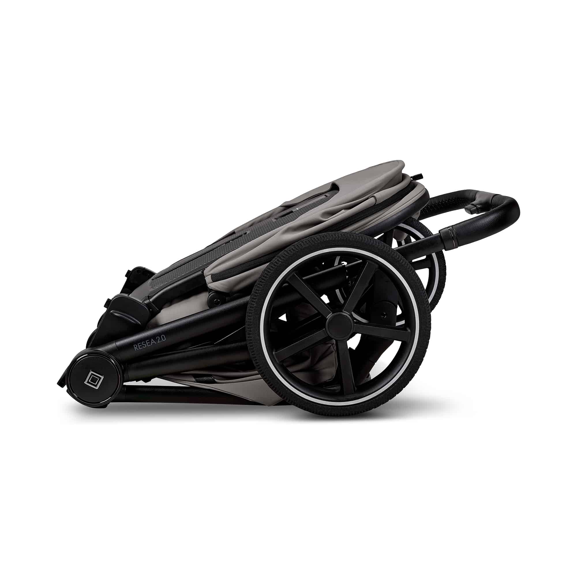 Kombi-Kinderwagen, MOON, Grau – Produktansicht