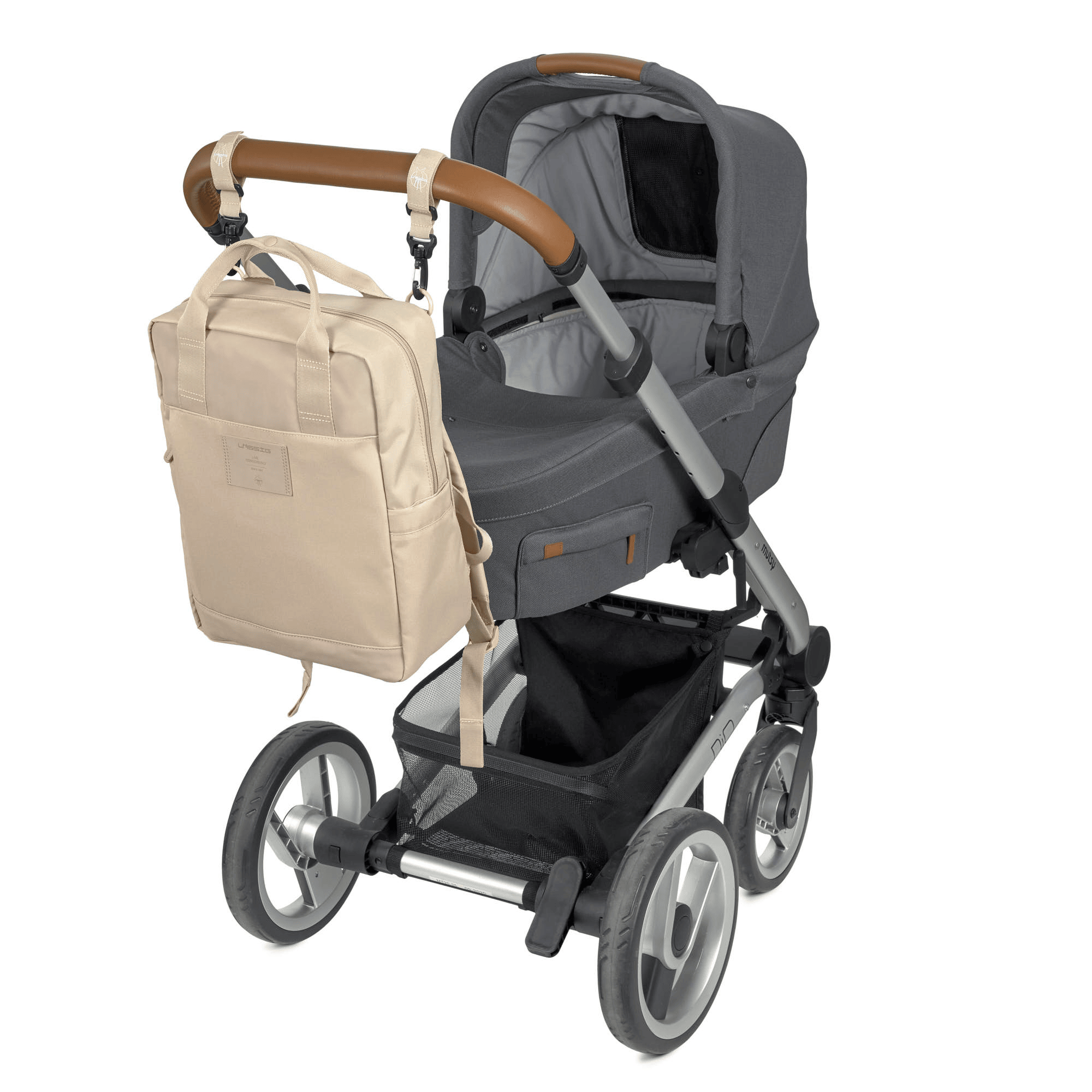 Wickelrucksäcke, LÄSSIG, Beige – Produktansicht