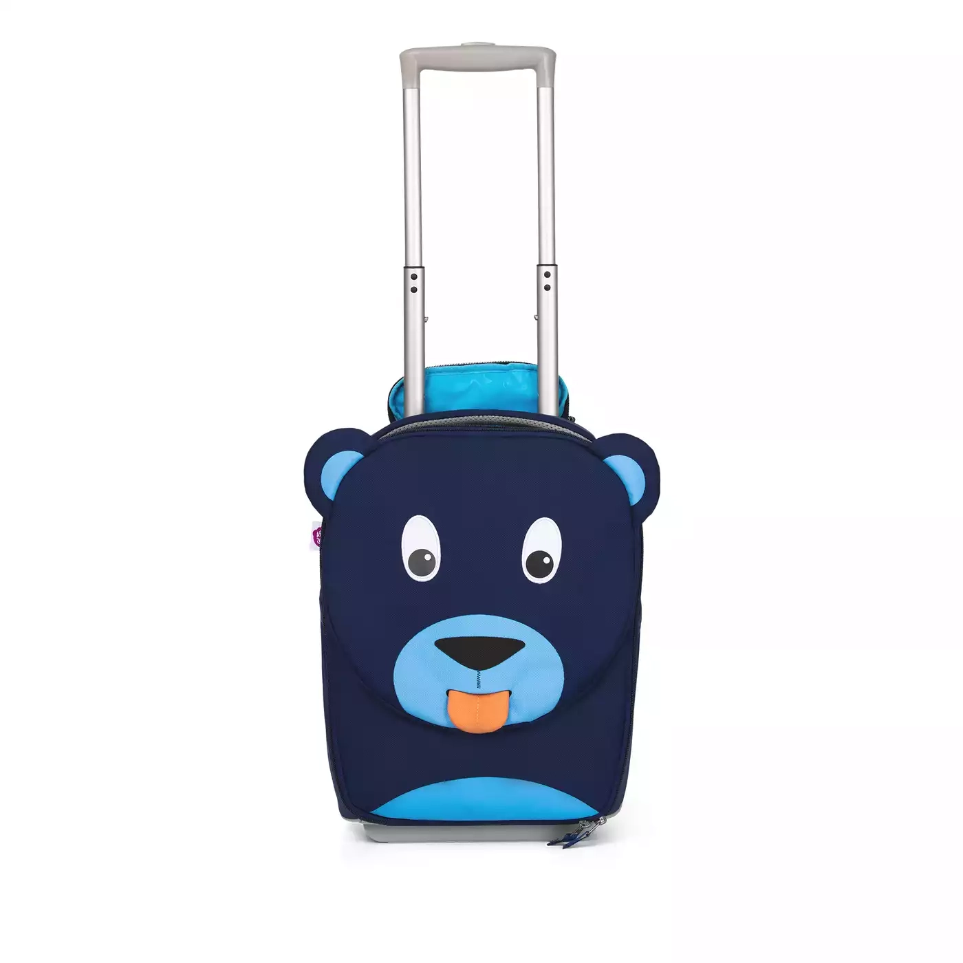 Kinderkoffer, Affenzahn, Blau – Produktansicht