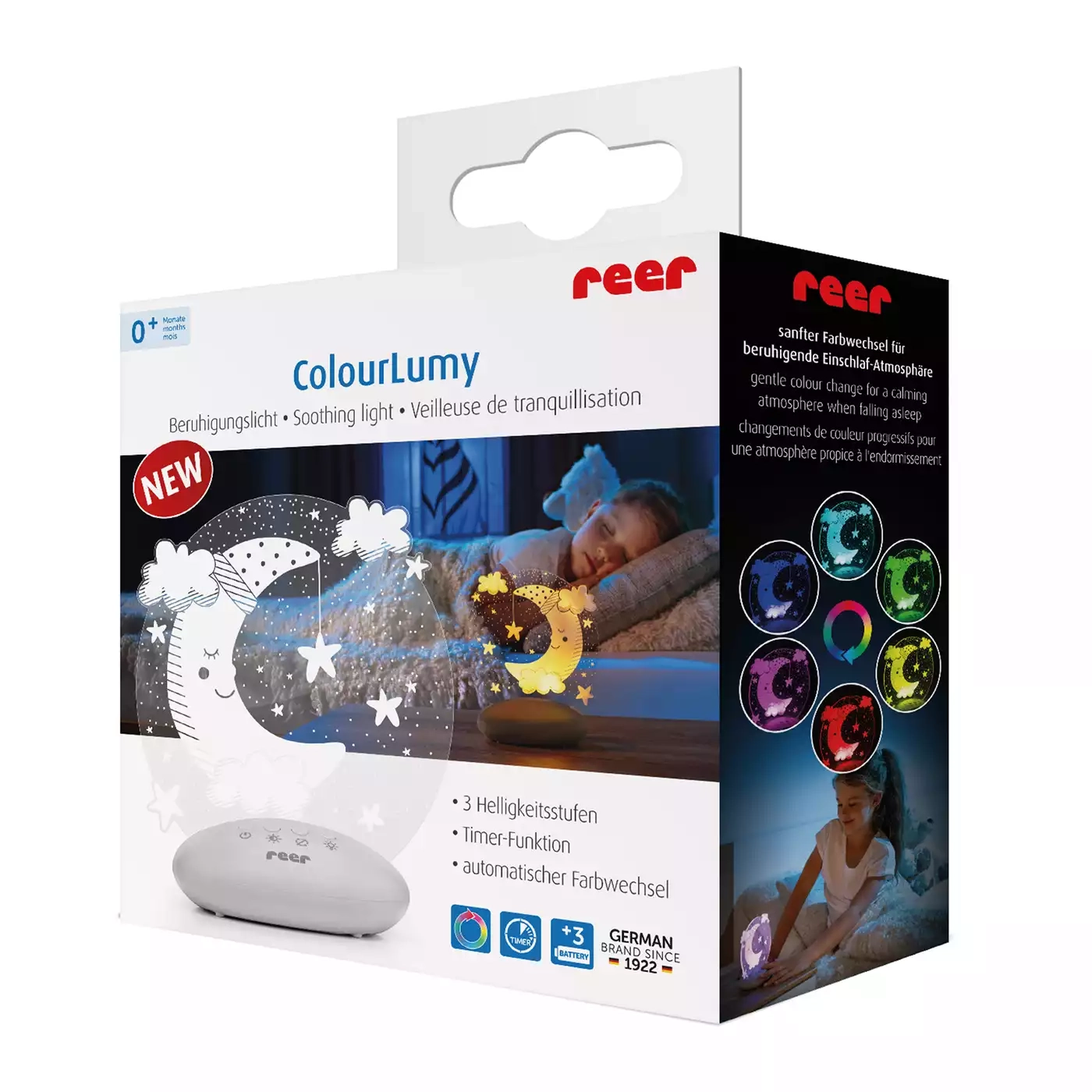 Nachtlichter, reer, Weiß – Produktansicht