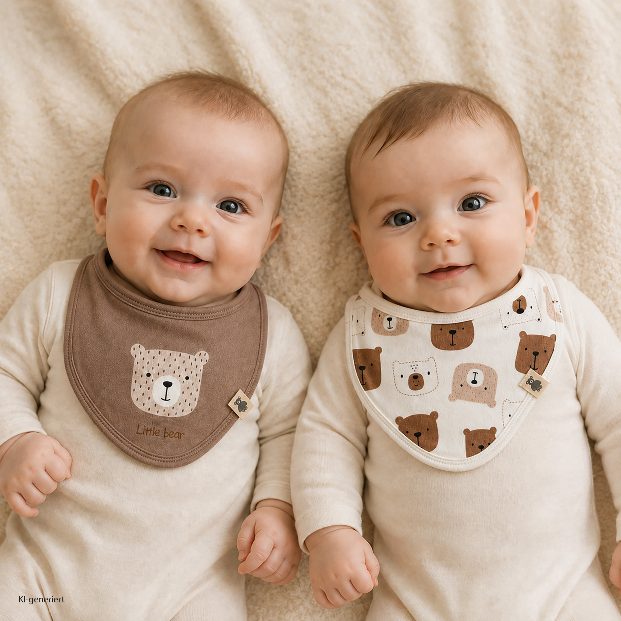 Dreieckstücher & Halstücher, LITTLE, Beige – Produktansicht