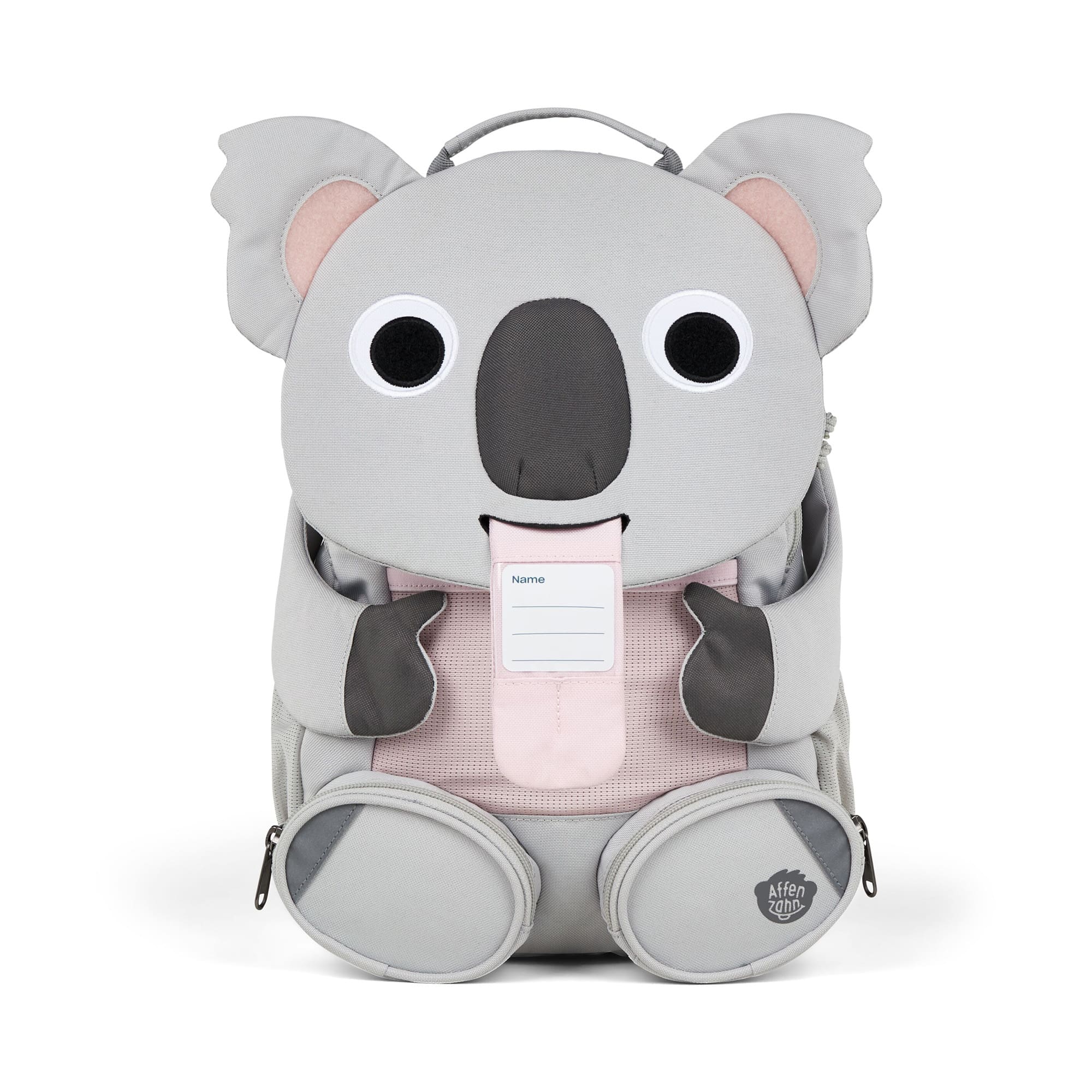 Kinderrucksäcke, Affenzahn, Grau – Besonderheit: höhen- und weitenverstellbarer Brustgurt für eine ideale Anpassung an den Körper