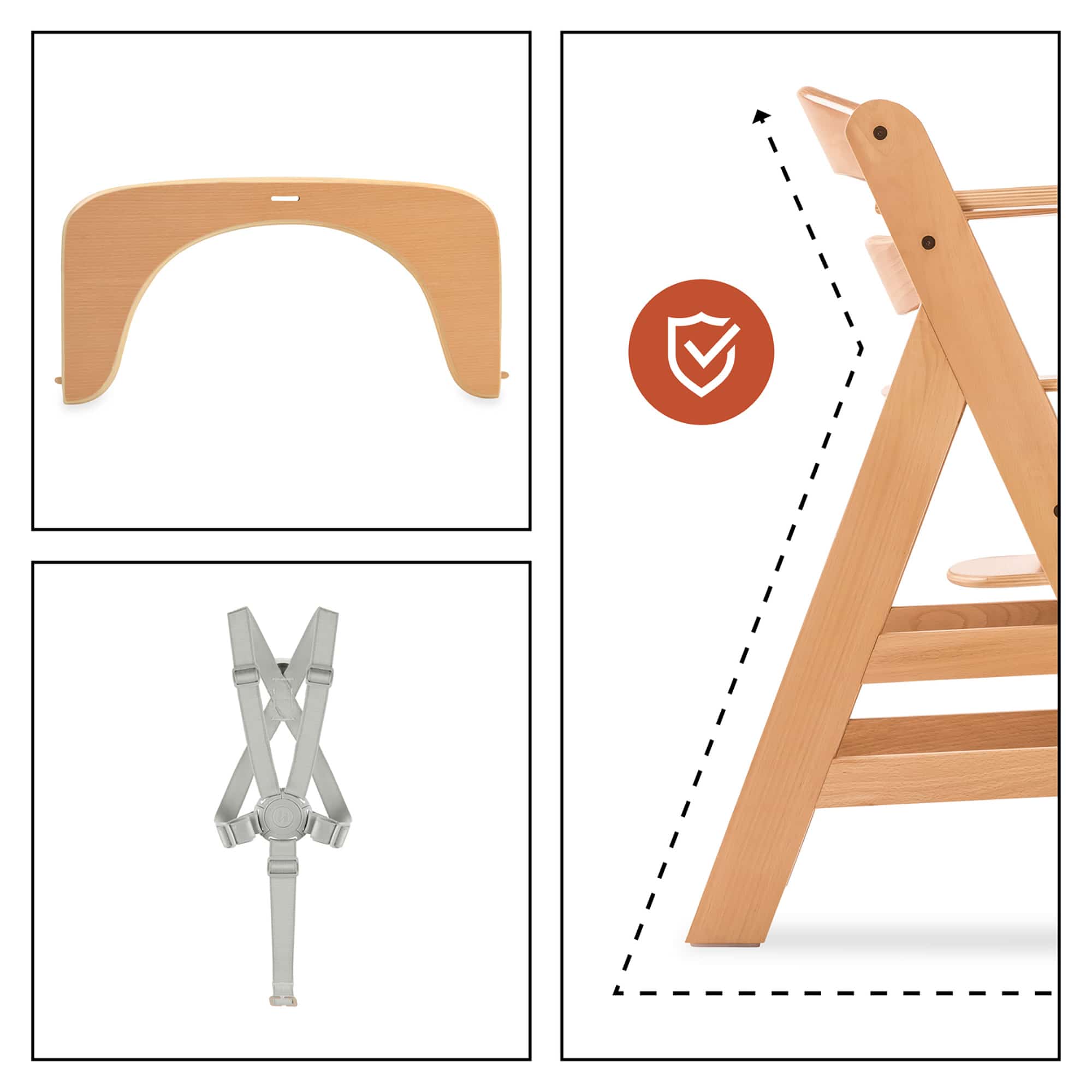 Hochstühle, hauck, Grau – Produktansicht