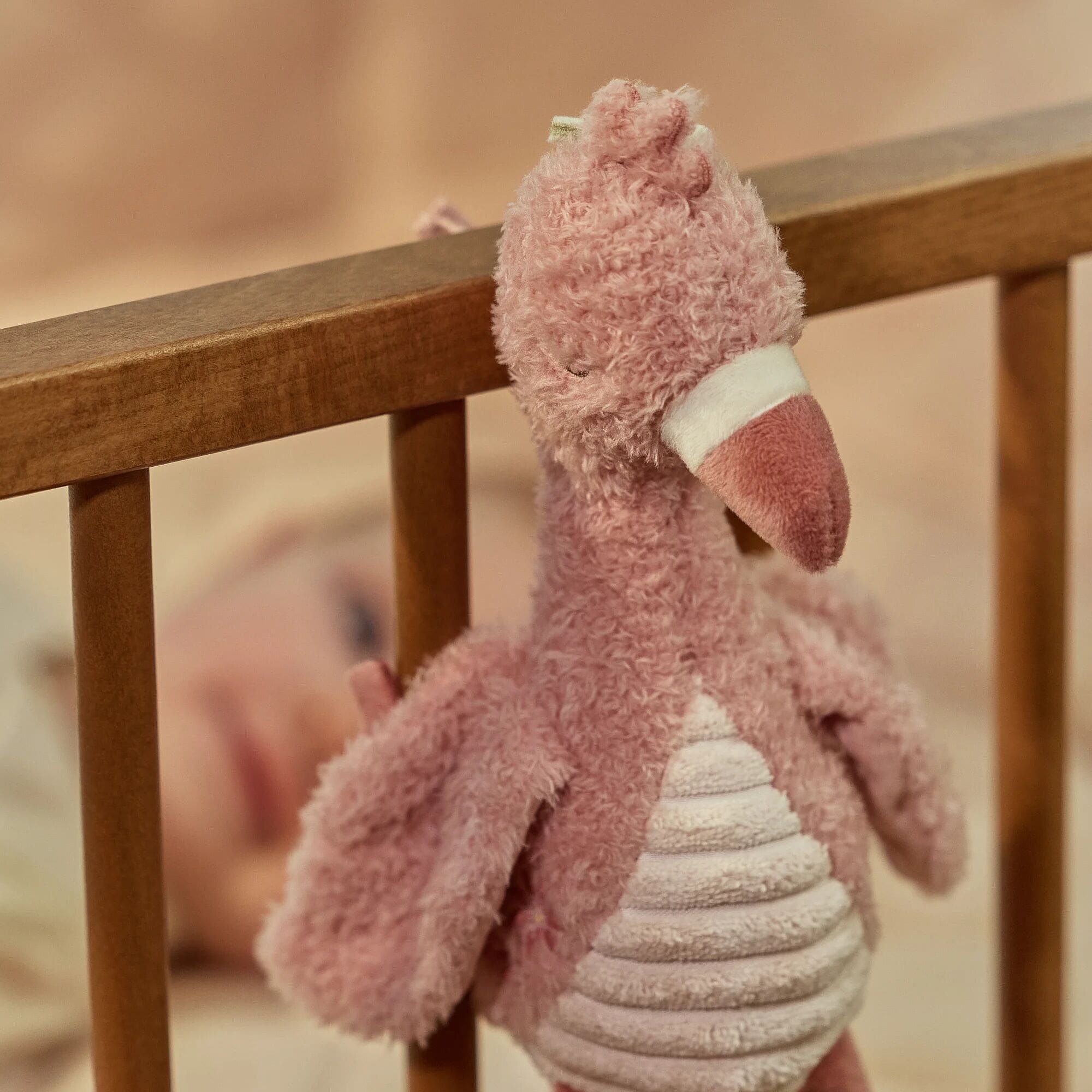 Spieluhren, LITTLE DUTCH, Pink – Besonderheit: kuschelweicher Flamingo spendet Trost und Geborgenheit