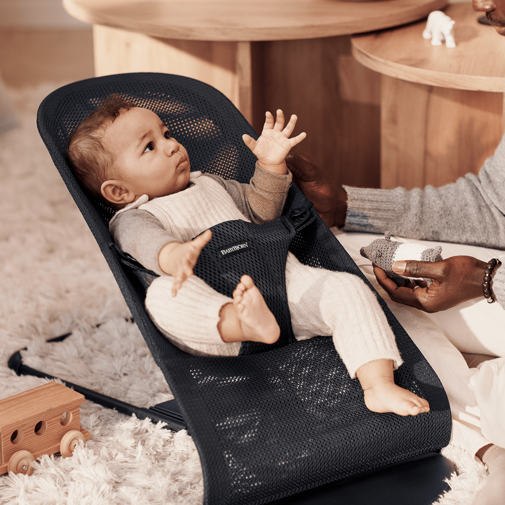 Wippen, BABYBJÖRN, Schwarz – Produktansicht