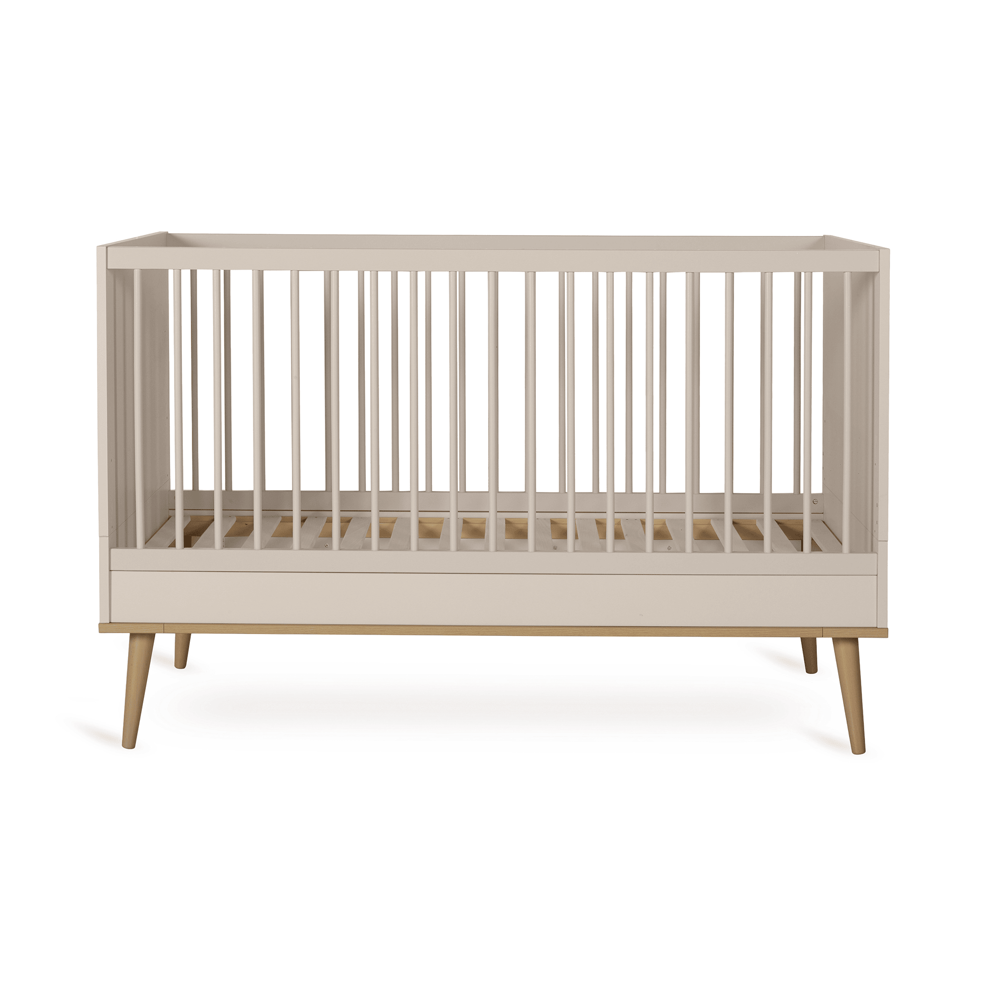 Babyzimmer Sets, Quax, Beige – Besonderheit: Set bestehend aus einem 2-türigen Kleiderschrank, einem Kinderbett, einer Wickelkommode und einem Wickelaufsatz