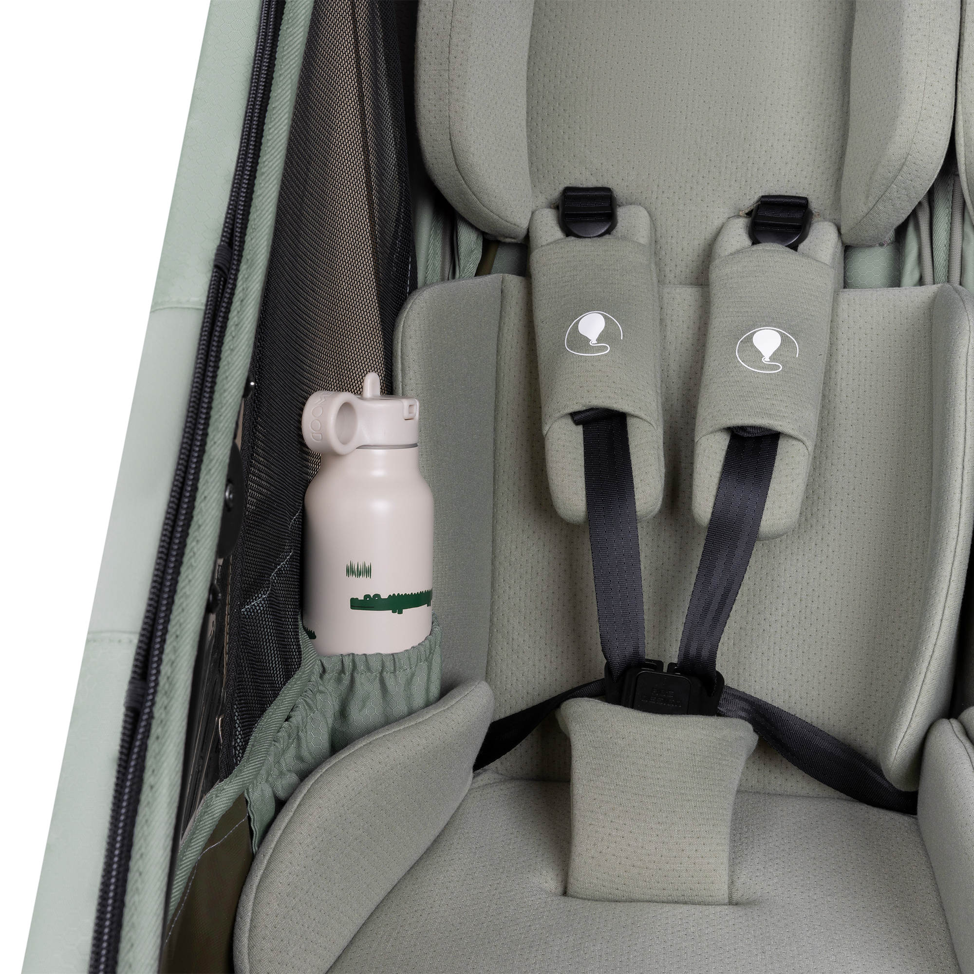 Fahrradanhänger, ABC DESIGN, Grün – Produktansicht