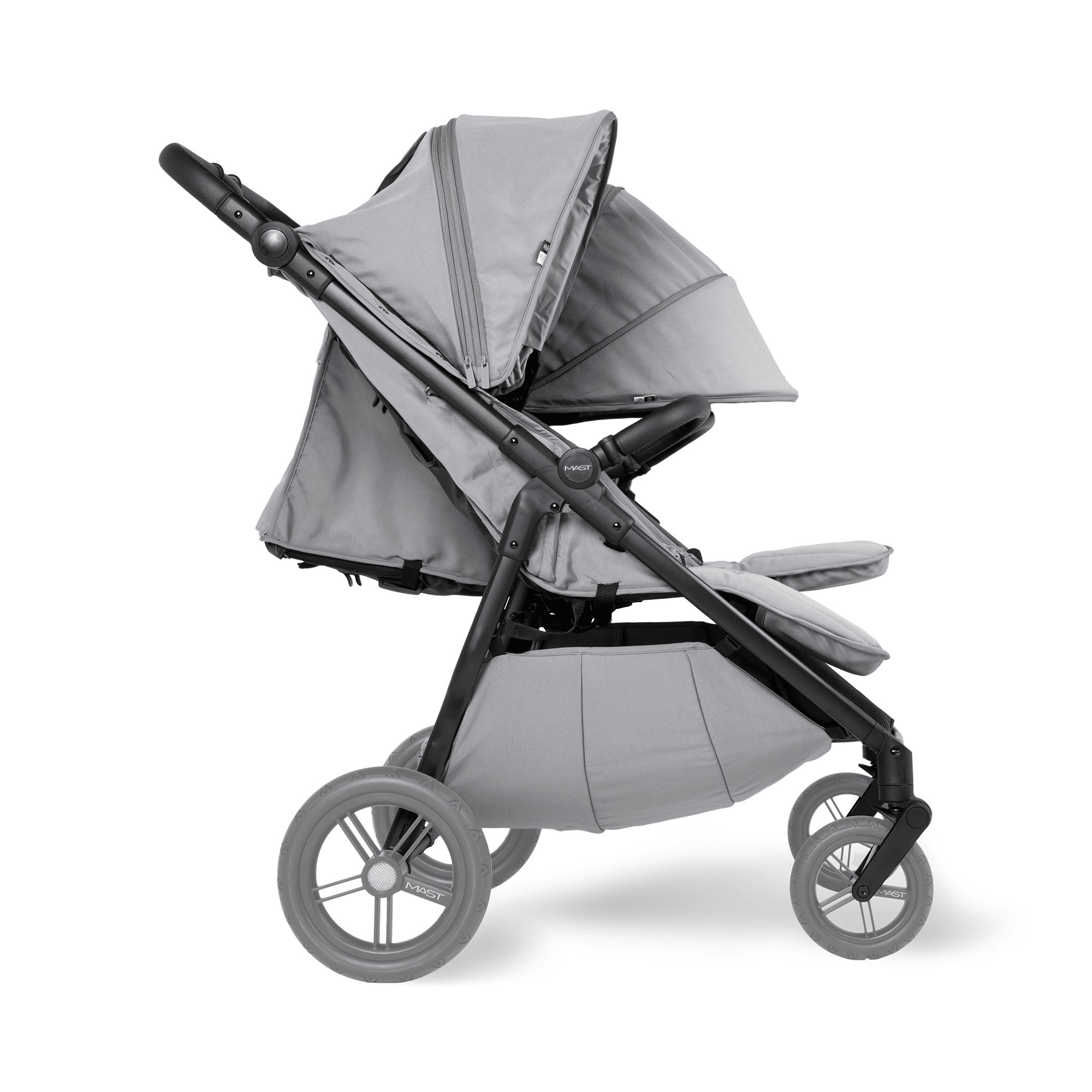 Kombi-Kinderwagen, MAST, Grau – Produktansicht