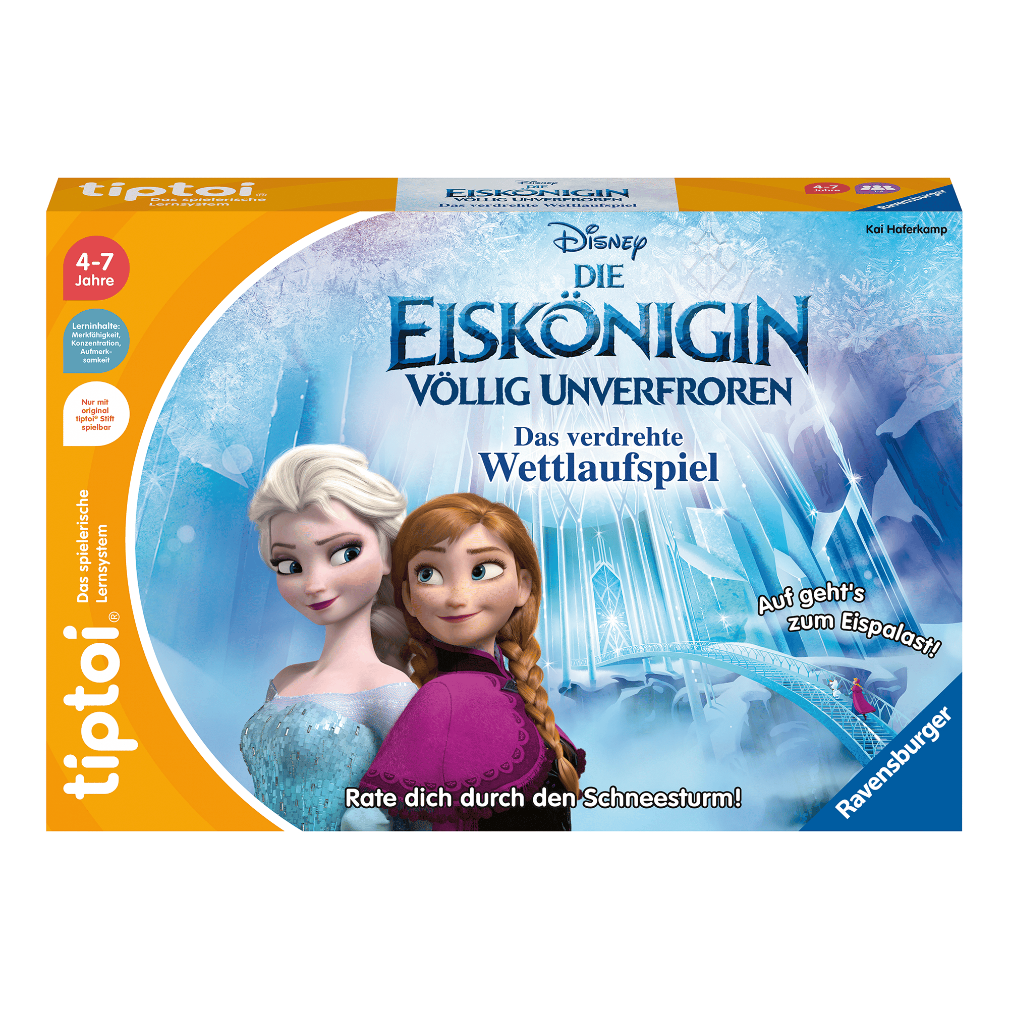 tiptoi® Disney Die Eiskönigin - Völlig unverfroren: Das verdrehte Wettlaufspiel Ravensburger 2000583658900 2