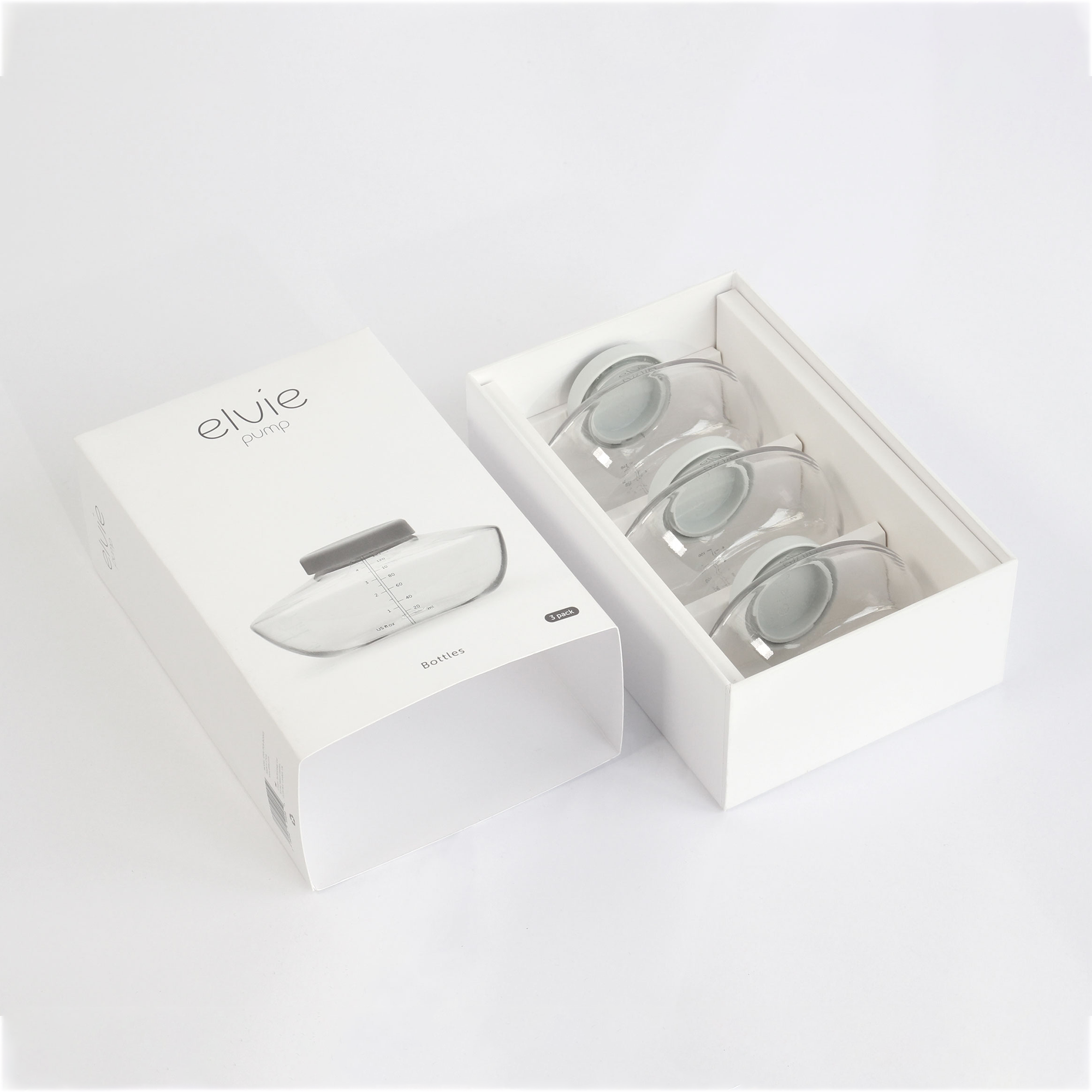 Milchpumpen, elvie, Weiß – Produktansicht