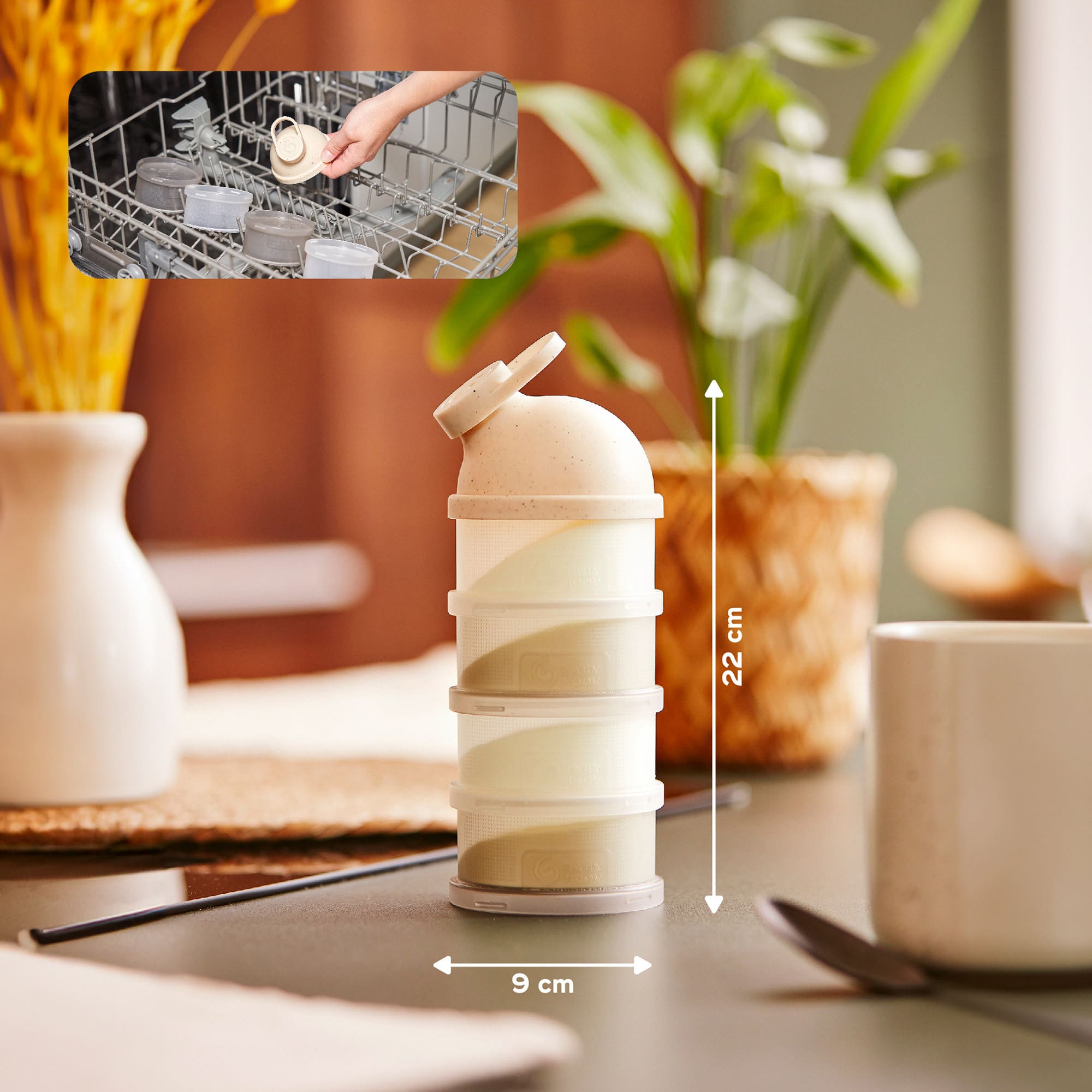 Milchpulver Portionierer, babymoov, Beige – Produktansicht