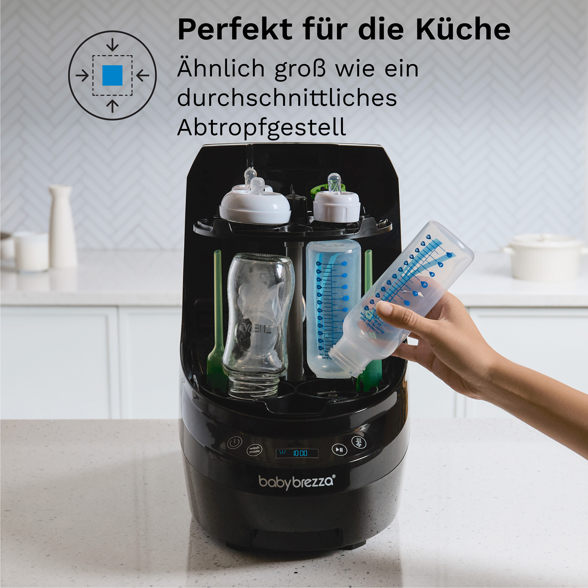 Vaporisatoren, babybrezza, Schwarz – Produktansicht