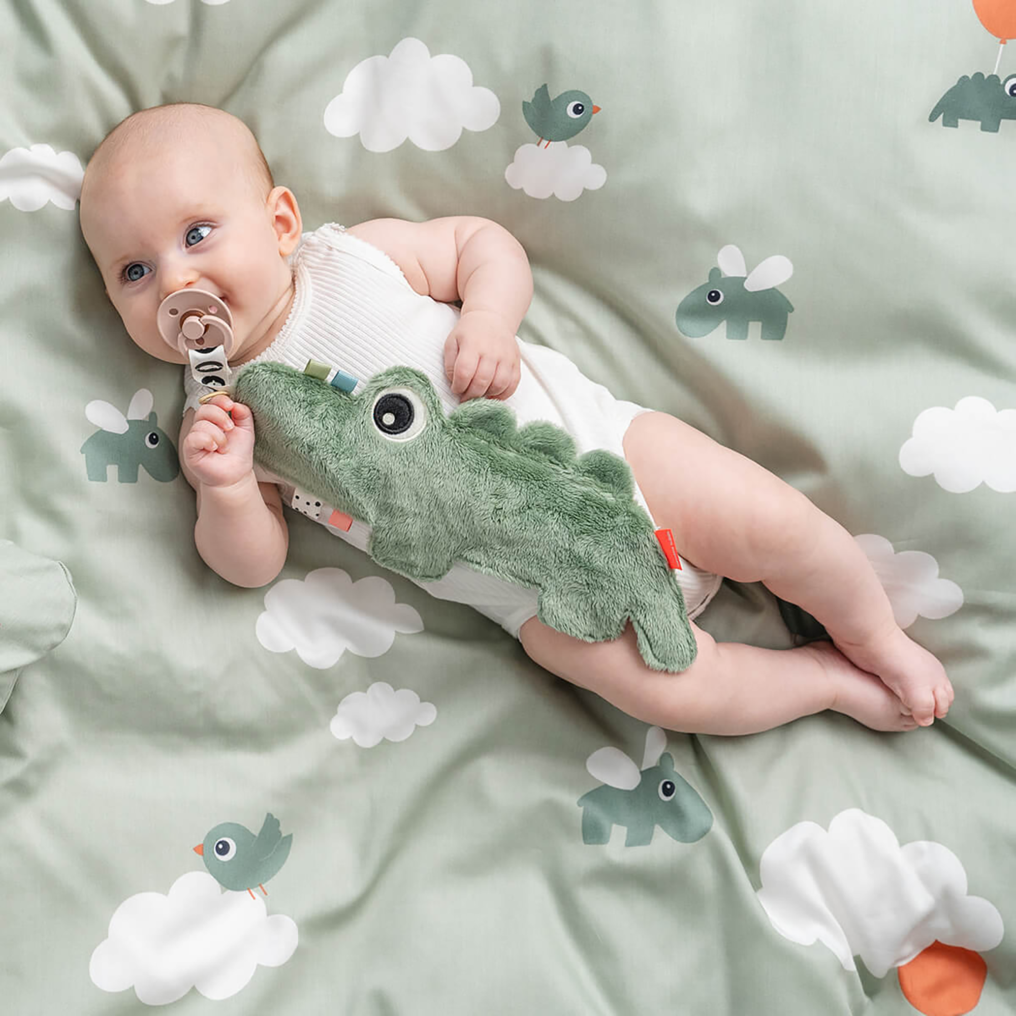 Kuscheltiere, done by deer, Grün – Besonderheit: weicher Baumwoll-Mix