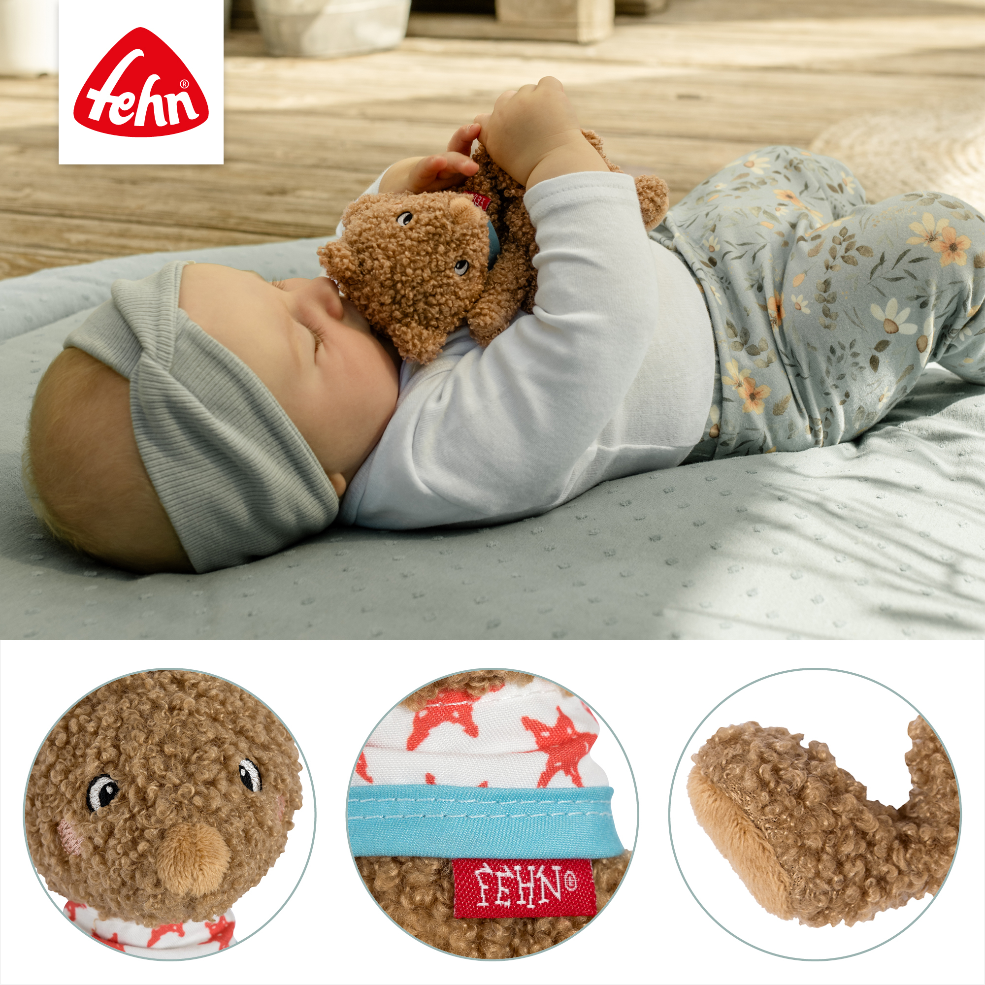 Schmusetücher, fehn, Braun – Produktansicht