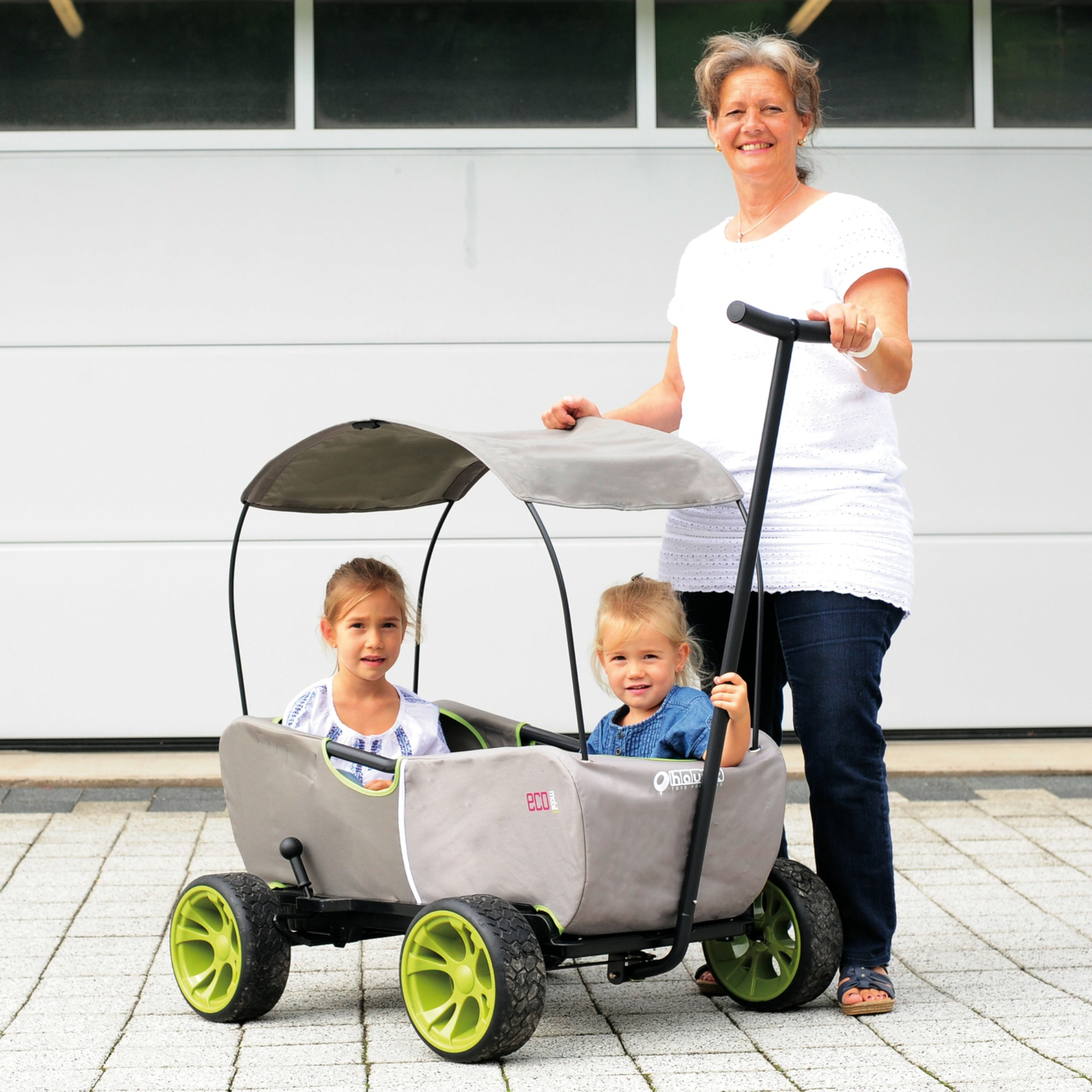 Bollerwagen, Hauck TOYS FK, Grau – Besonderheit: für Kindertransport geeignet