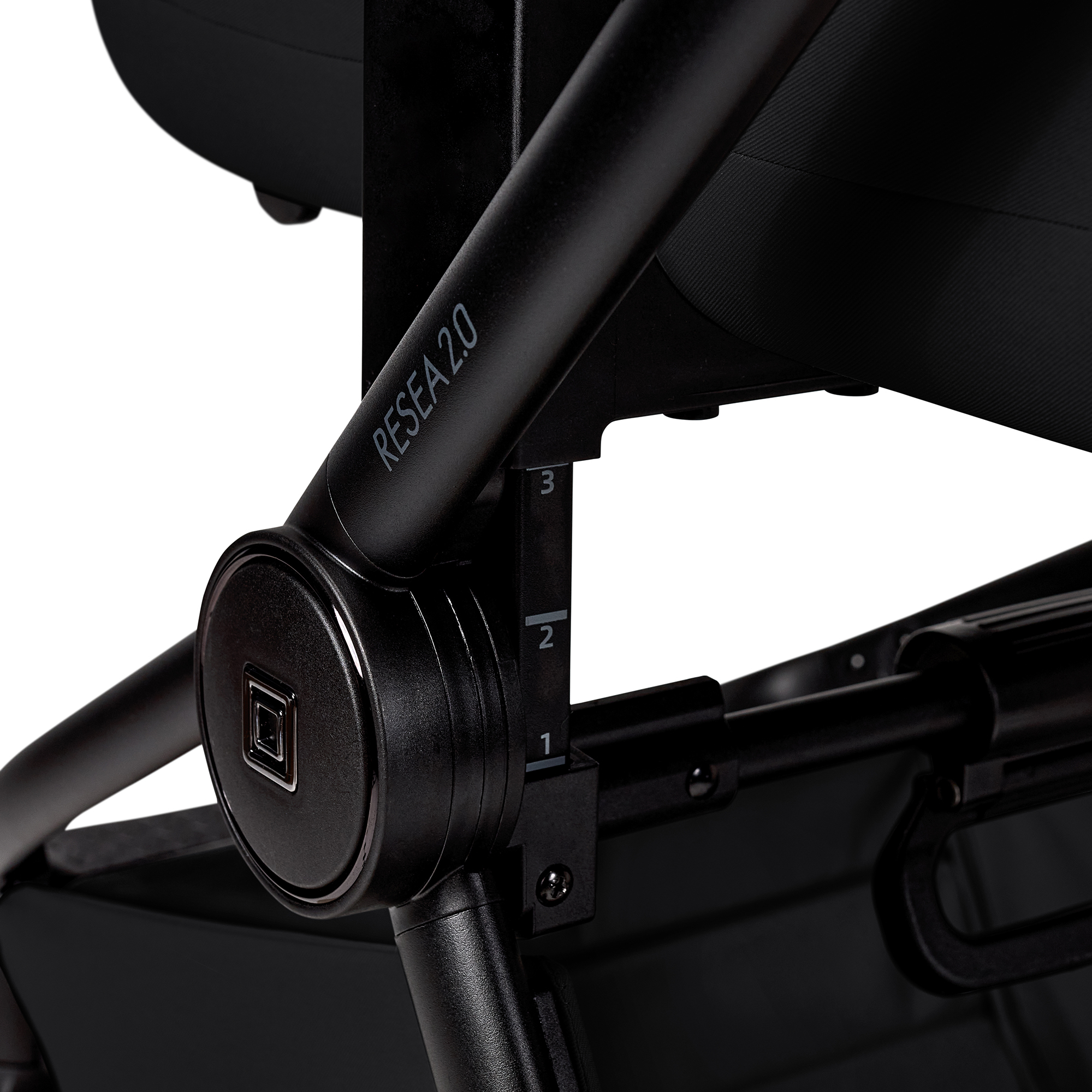 Kombi-Kinderwagen, MOON, Schwarz – Produktansicht