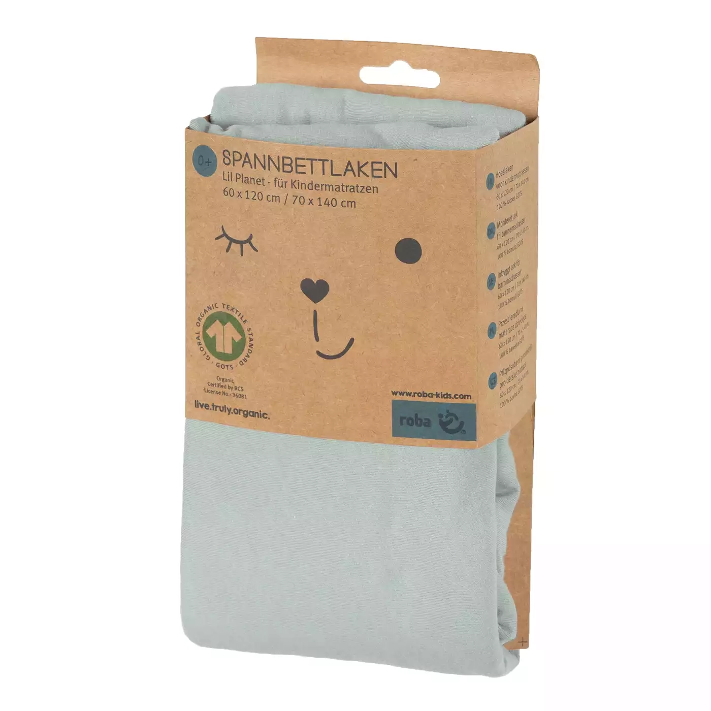 Spannbettlaken, roba, Grün – Produktansicht