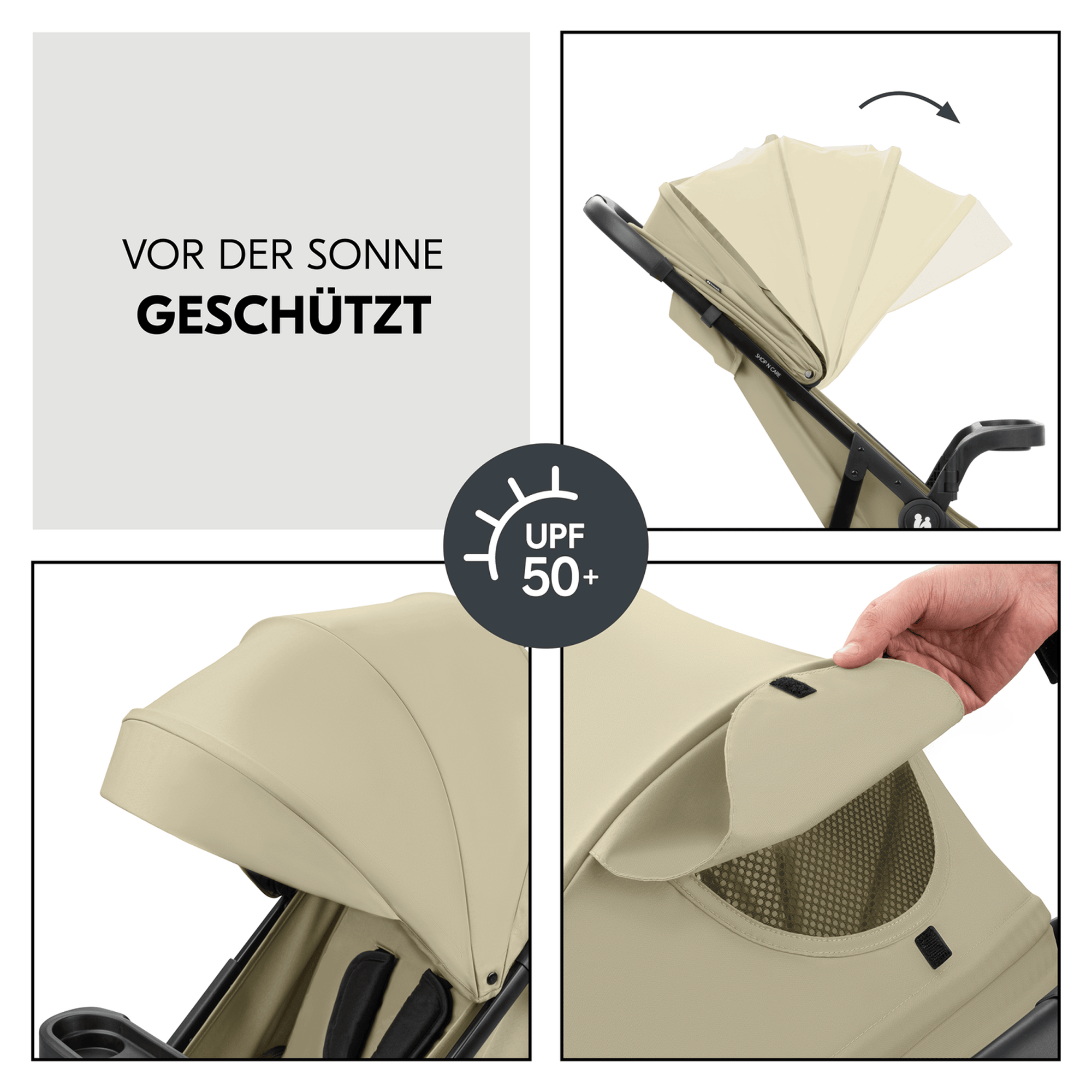 Buggys beige, hauck, Grün – Produktansicht