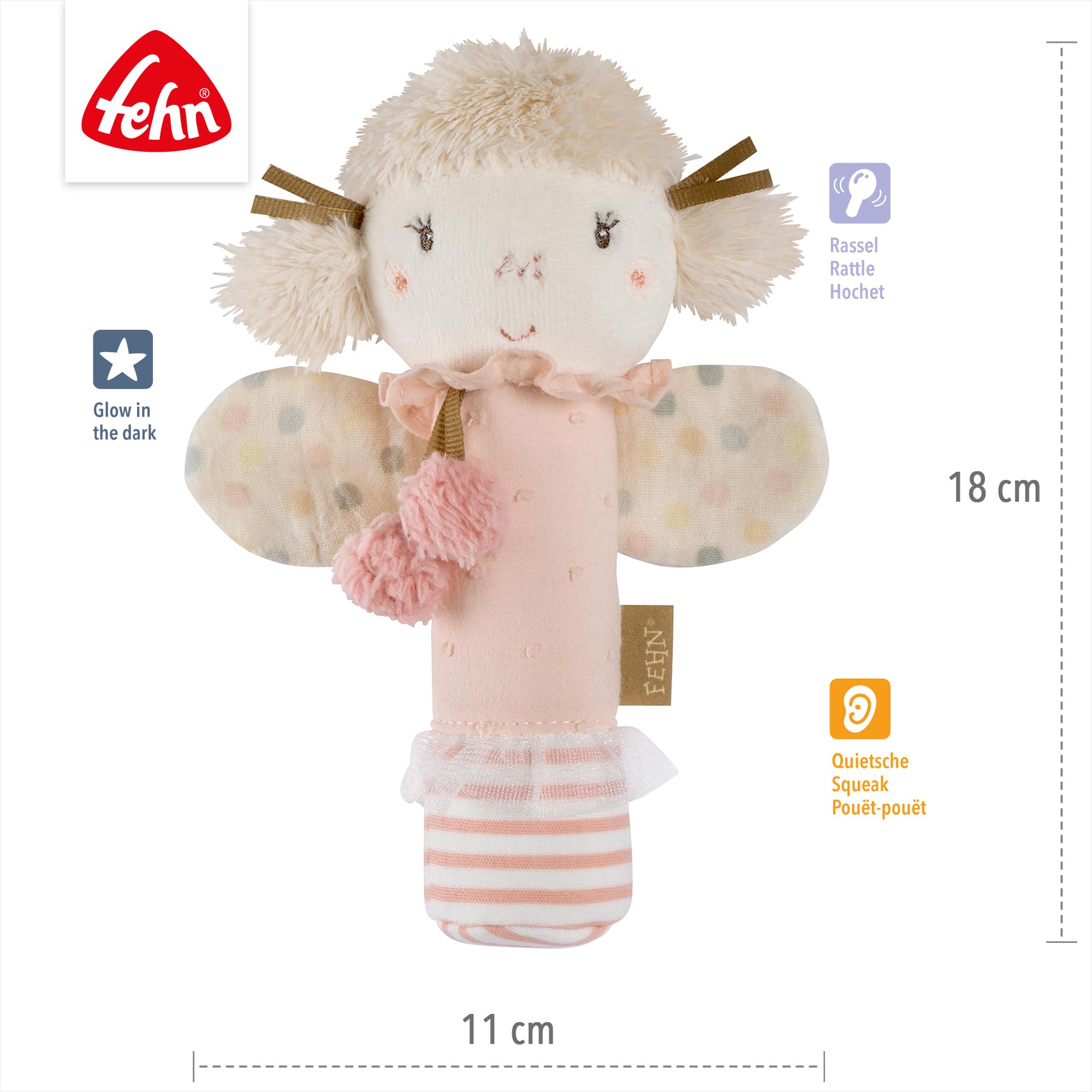 Rasseln & Greiflinge, fehn, Pink – Produktansicht