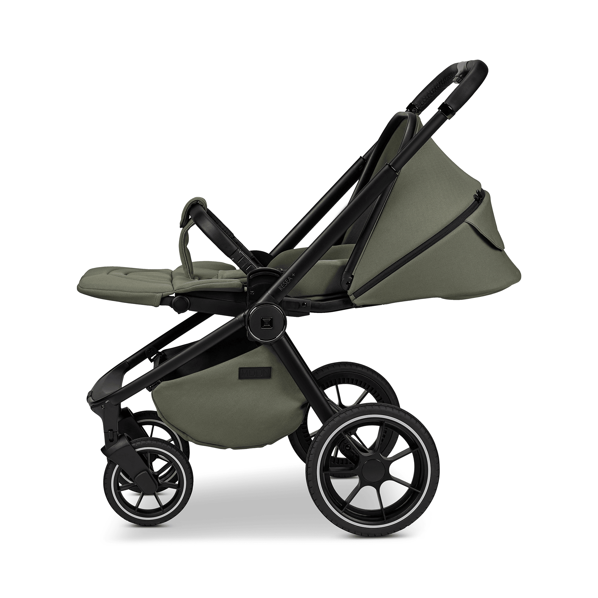 Kombi-Kinderwagen, MOON, Grün – Produktansicht