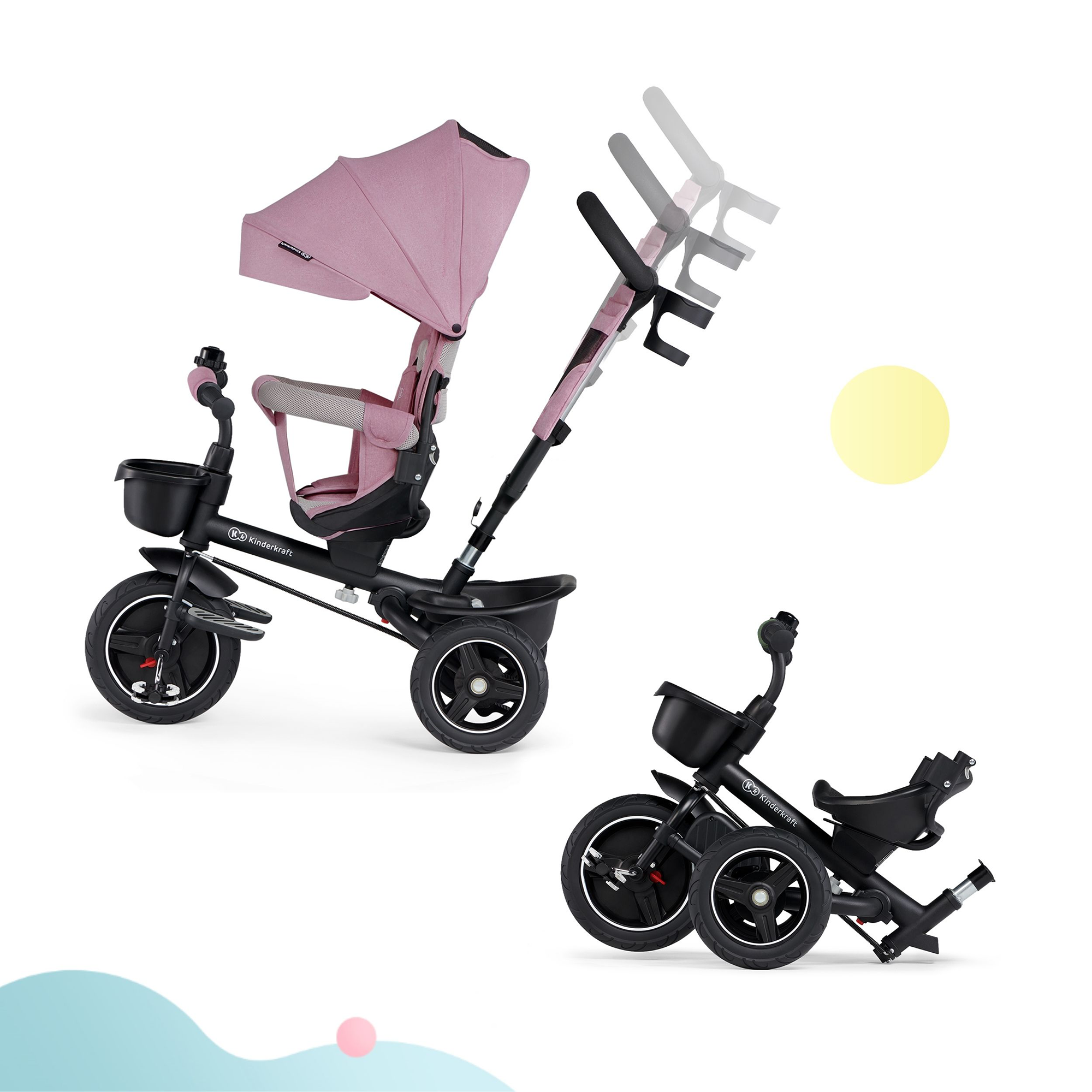 Dreiräder, Kinderkraft, Pink – Produktansicht